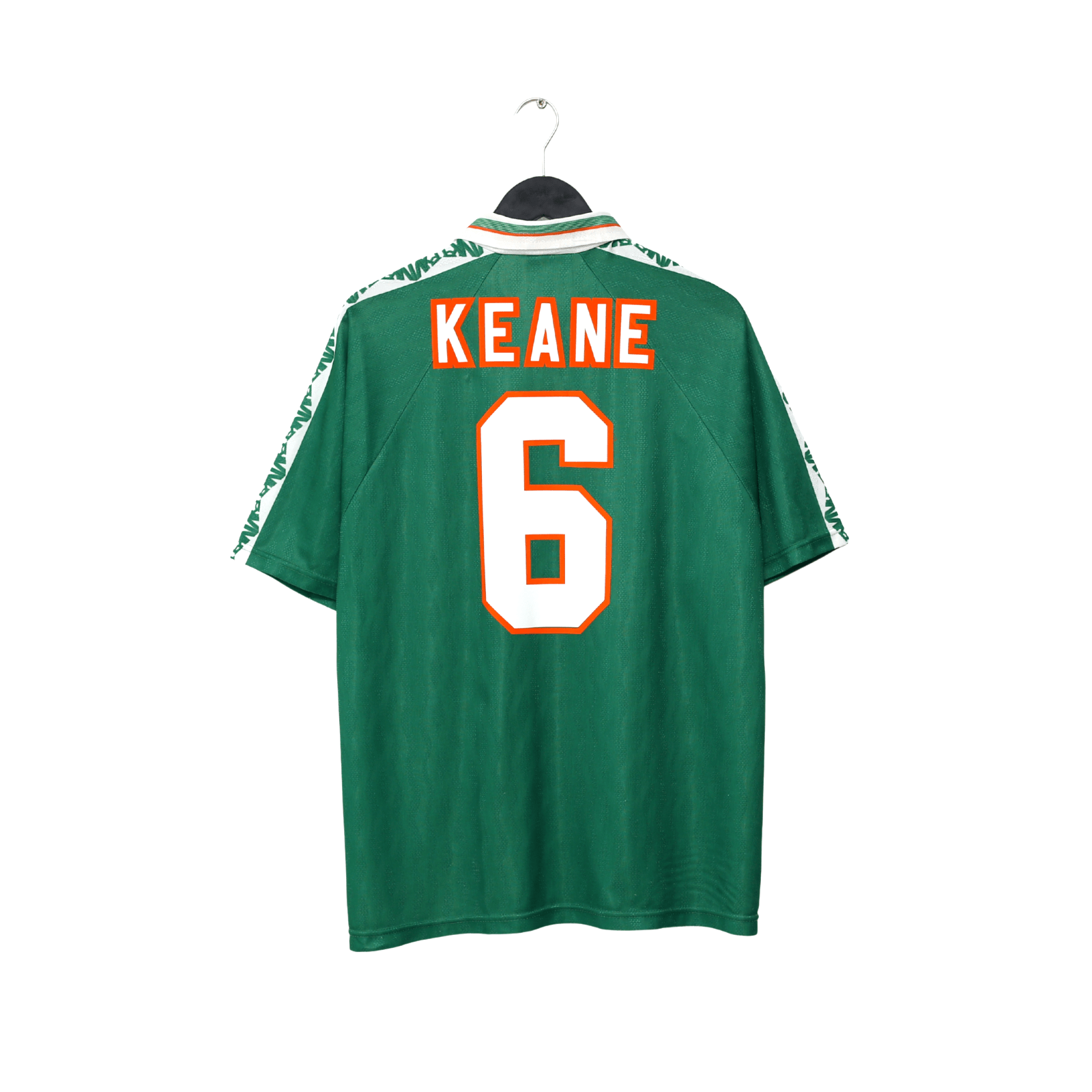 1996/98 KEANE #6 Ireland Vintage Umbro Home Football Shirt (L)