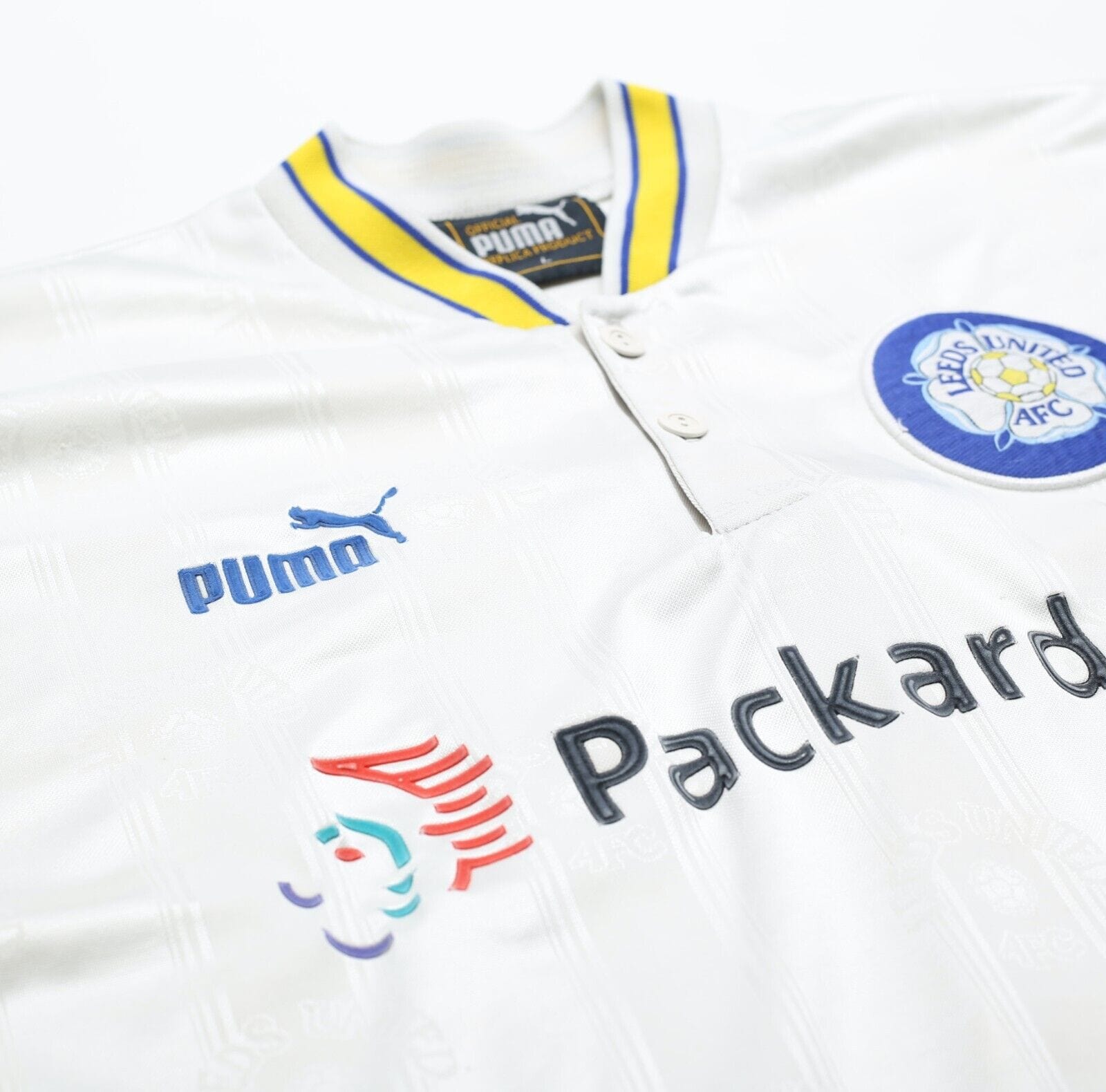 1996/98 LEEDS UNITED Vintage PUMA Home Football Shirt Jersey