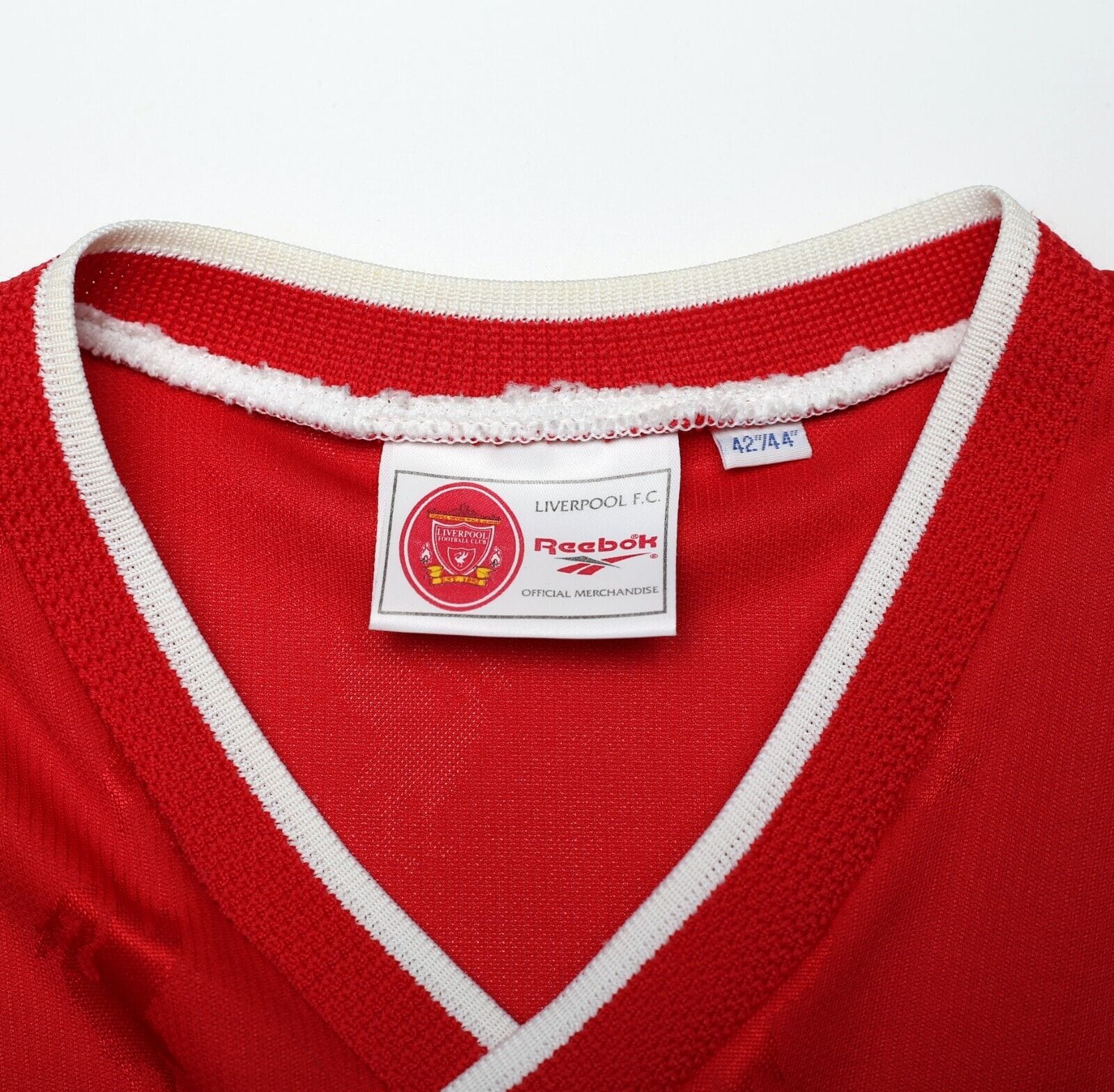 1996/98 LIVERPOOL Vintage Reebok Home Football Shirt Jersey (L/XL)