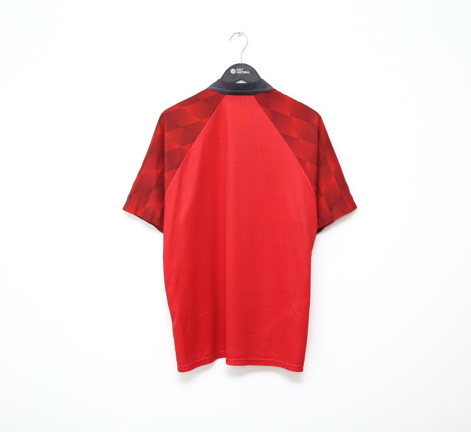 1996/98 MANCHESTER UNITED Vintage Umbro Home Football Shirt (L) Cantona Beckham