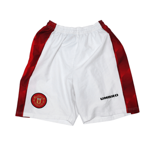 1996/98 MANCHESTER UNITED Vintage Umbro Home Football Shorts (30 Waist)