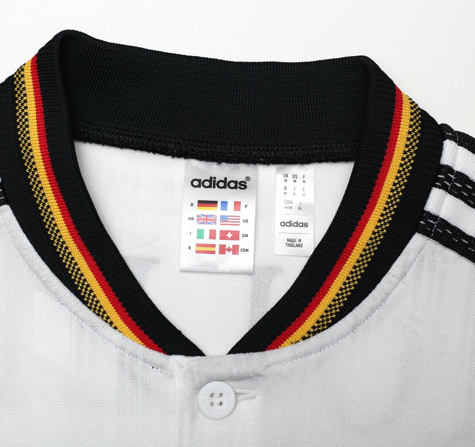 1996/98 MOLLER #7 Germany Retro adidas Originals Home Football Shirt (M) Euro 96