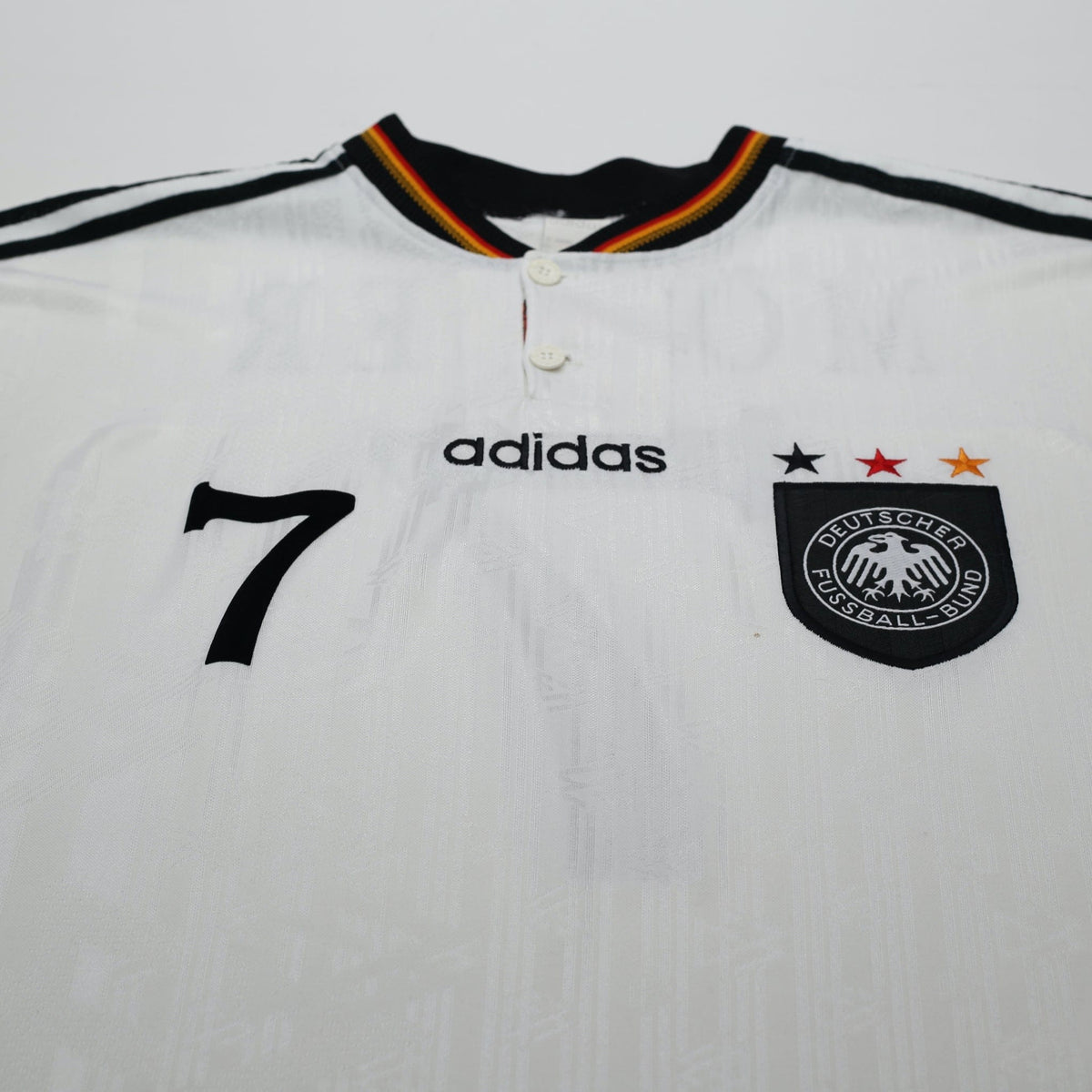 1996/98 Moller #7 Germany Vintage adidas Home Football Shirt (XXL) Euro 96