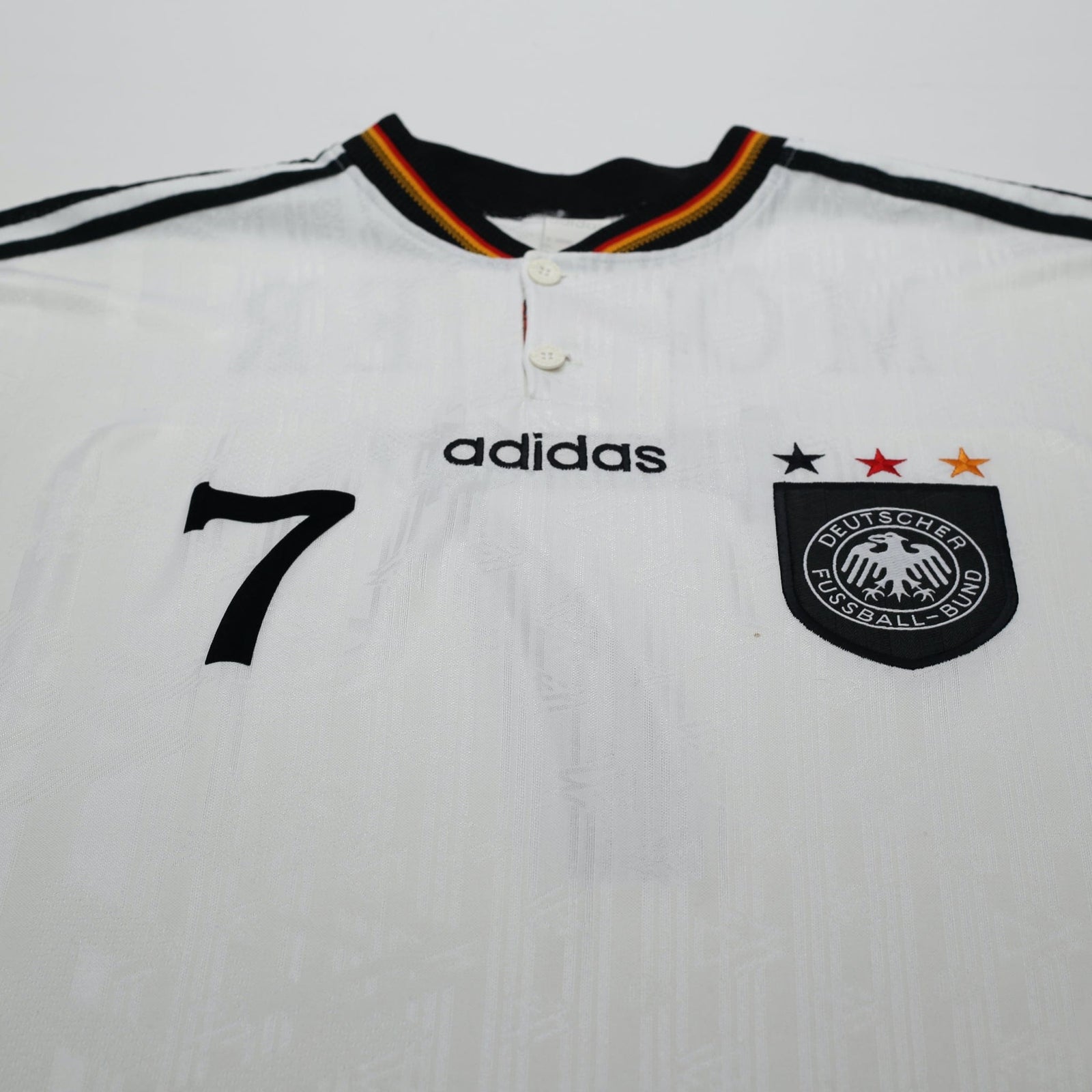 1996/98 Moller #7 Germany Vintage adidas Home Football Shirt (XXL) Euro 96