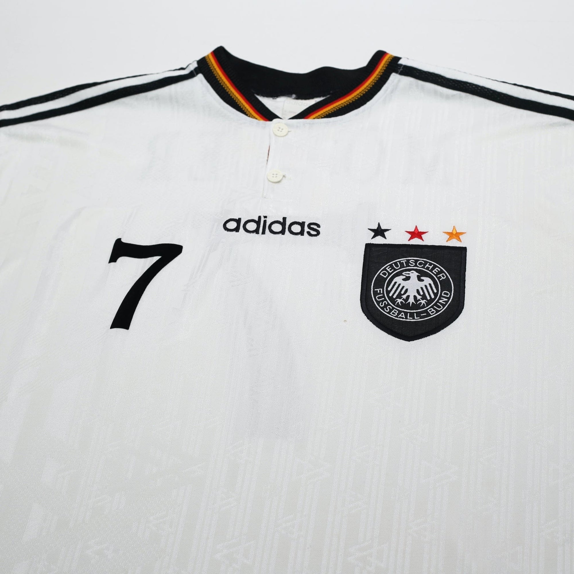 1996/98 Moller #7 Germany Vintage adidas Home Football Shirt (xxl