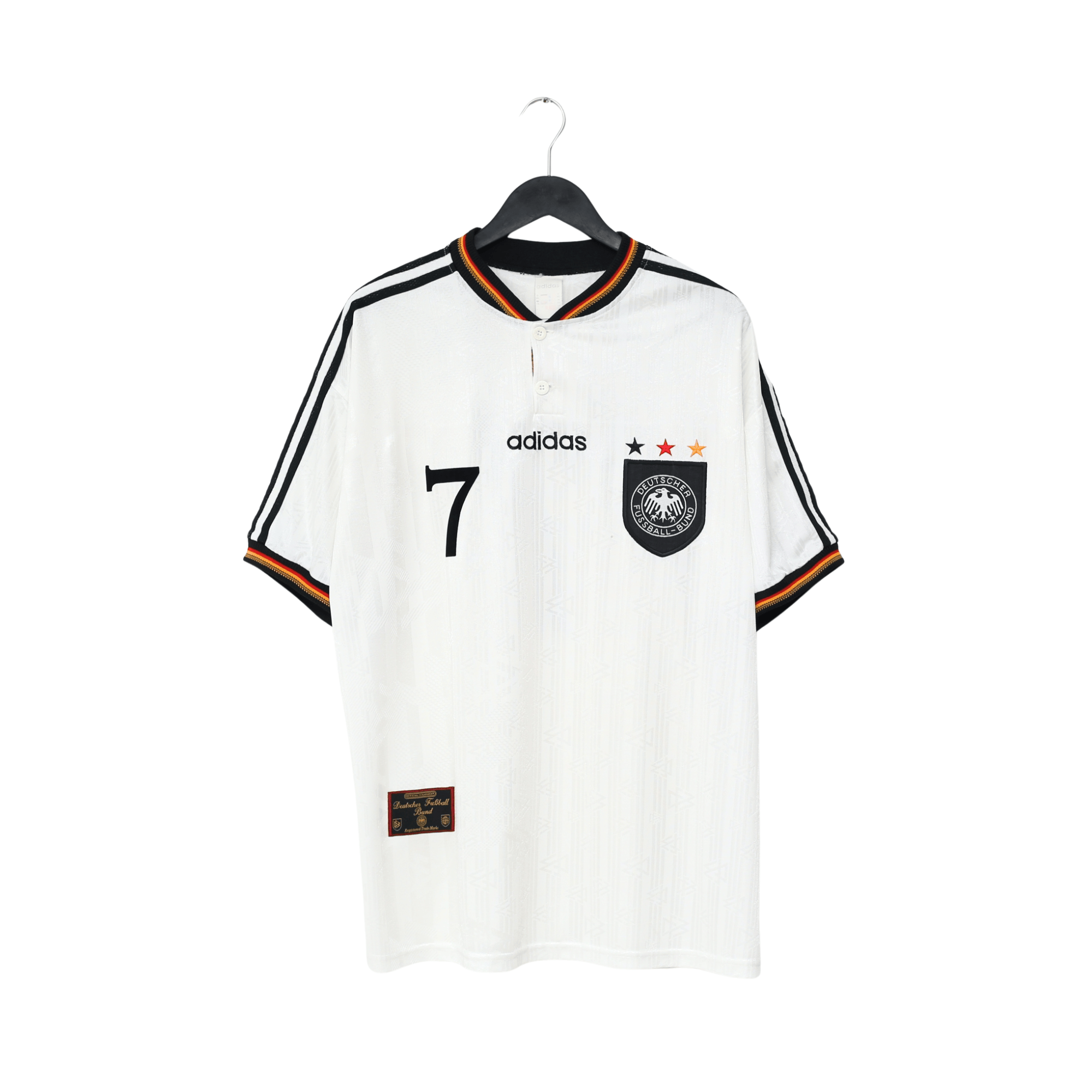 【激レア／正規品】1996-97 ドイツ代表 ユーロ96 adidas 日本L 1996/98 Moller #7 Germany Vintage adidas Home Football Shirt (XXL