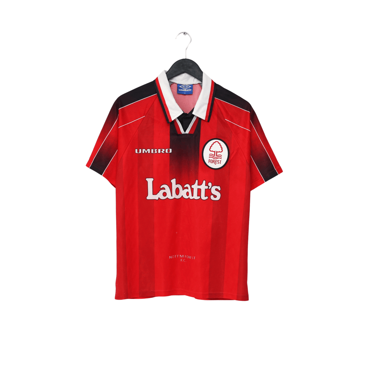 1996/98 Pearce #3 Nottingham Forest Vintage Umbro Home Football Shirt (M)