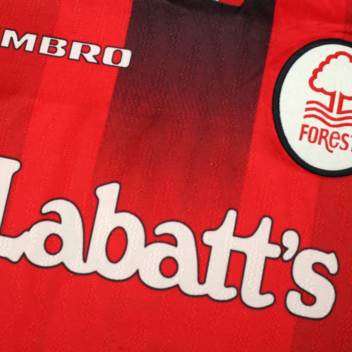 1996/98 Pearce #3 Nottingham Forest Vintage Umbro Home Football Shirt (M)