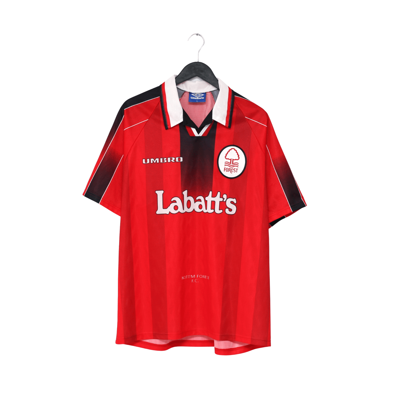 1996/98 Pearce #3 Nottingham Forest Vintage Umbro Home Football Shirt (XL)