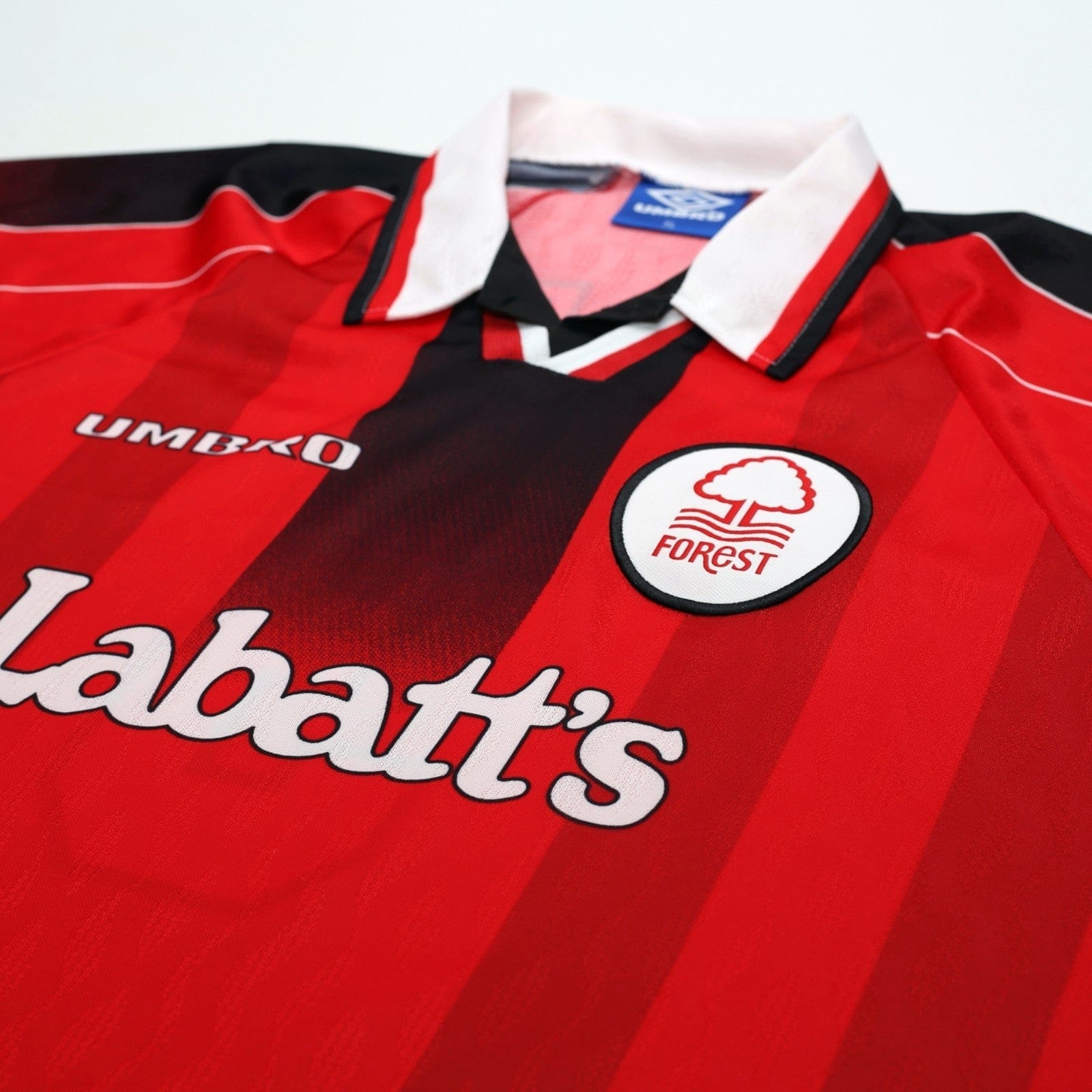 1996/98 Pearce #3 Nottingham Forest Vintage Umbro Home Football Shirt (XL)