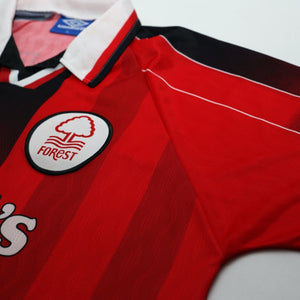 1996/98 Pearce #3 Nottingham Forest Vintage Umbro Home Football Shirt (XL)