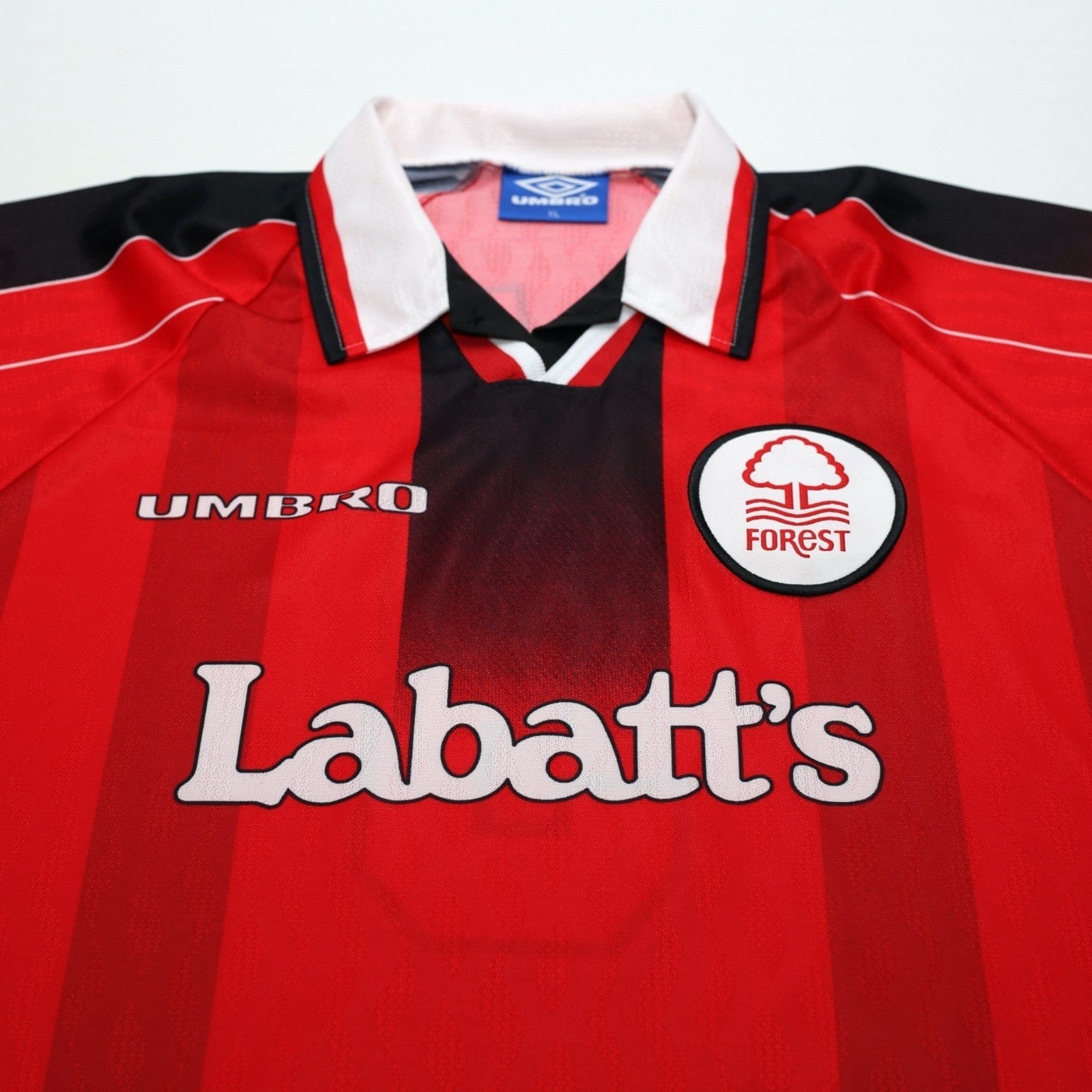 1996/98 Pearce #3 Nottingham Forest Vintage Umbro Home Football Shirt (XL)