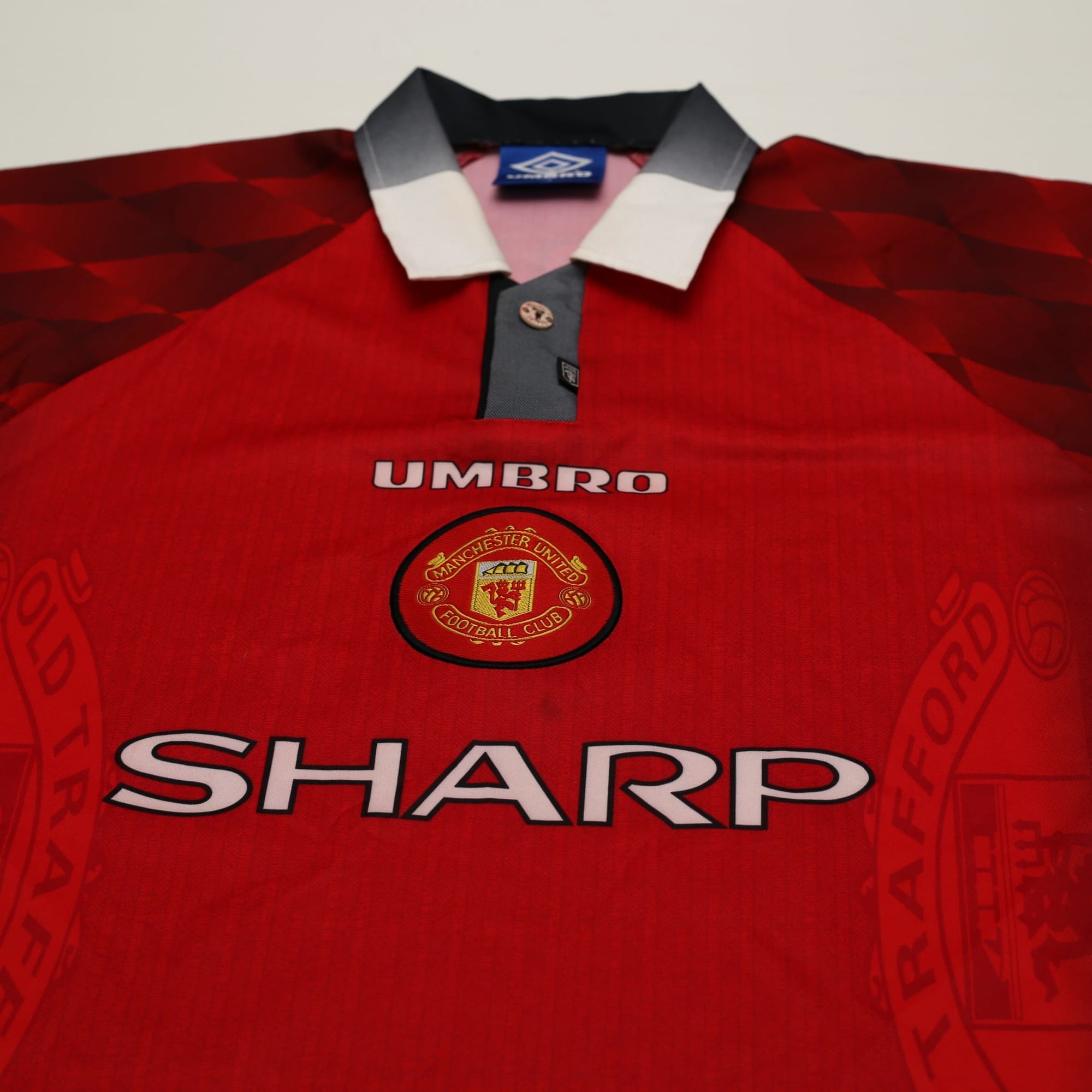 Authentic 1996/98 Poborsky #15 Manchester United Vintage Umbro