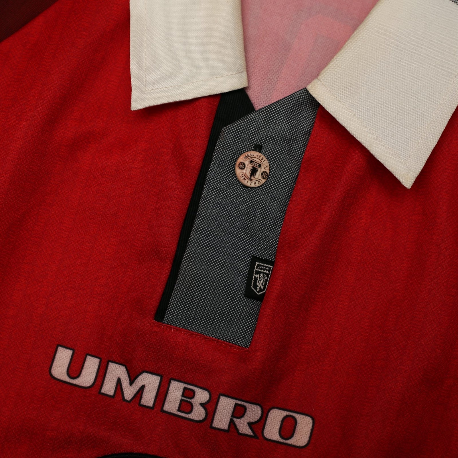 1996/98 Poborsky #15 Manchester United Vintage Umbro Home Football Shirt (XL)
