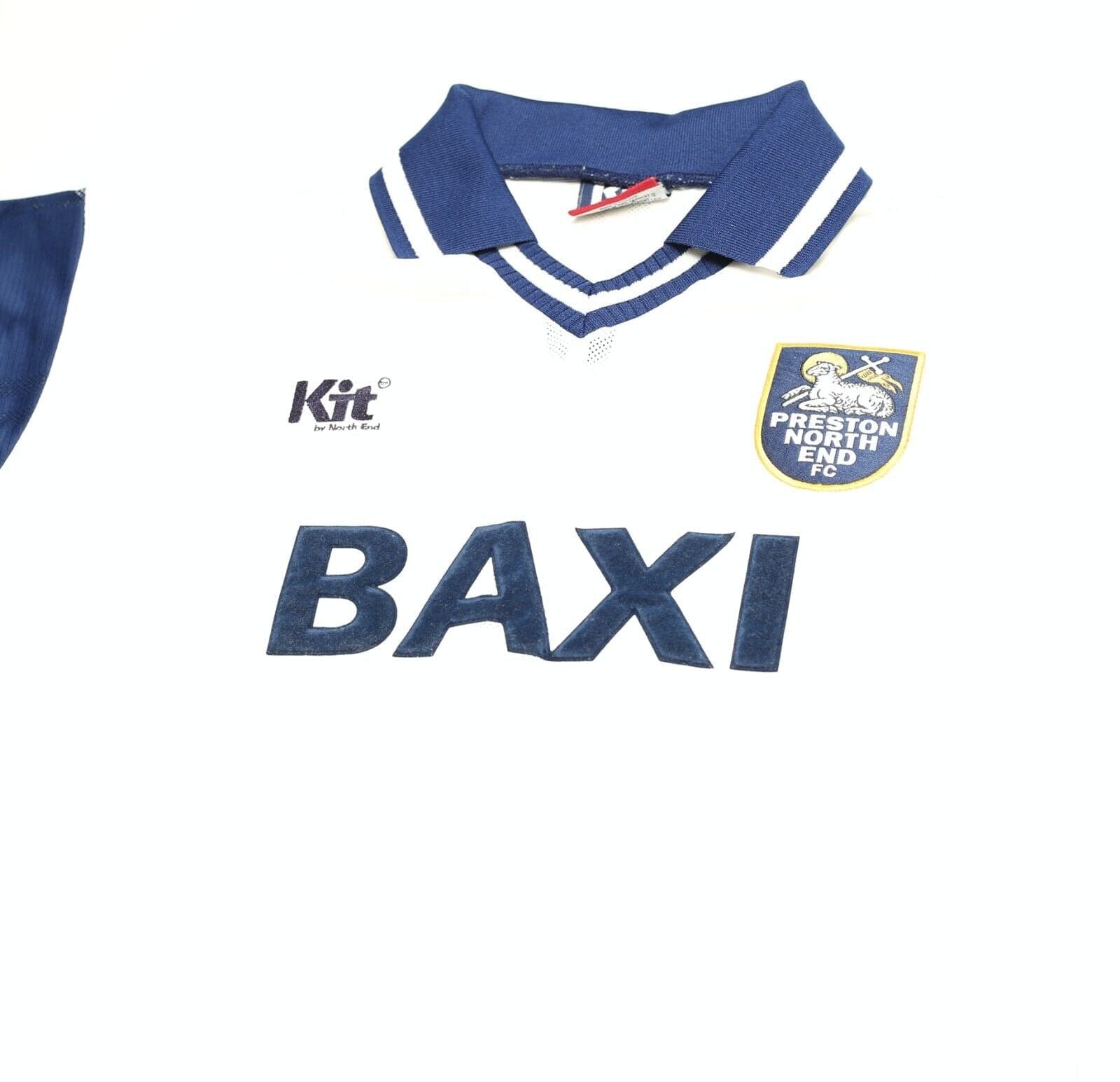 1996/98 PRESTON NORTH END Vintage Kit By North End Home Football Shirt (L)