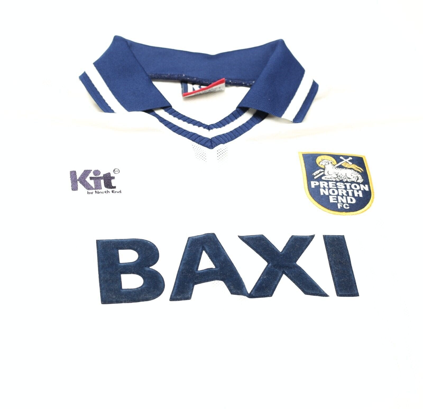 1996-1998 Preston North End FC Home Strip Football Shirt. [L