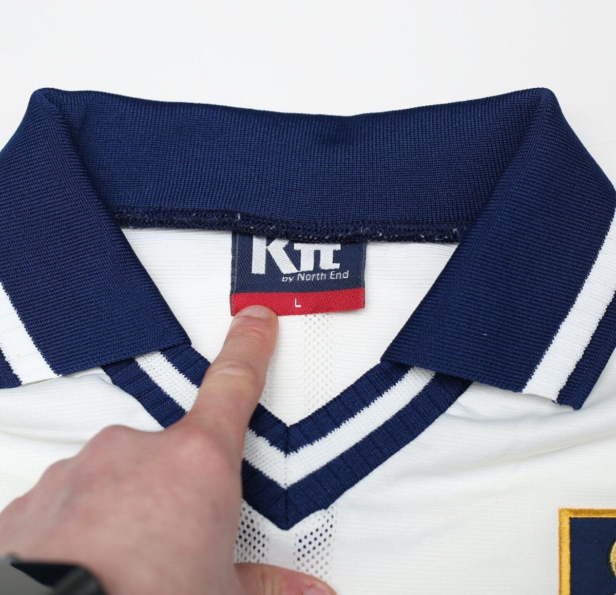 1996/98 PRESTON NORTH END Vintage Kit By North End Home Football Shirt (L)