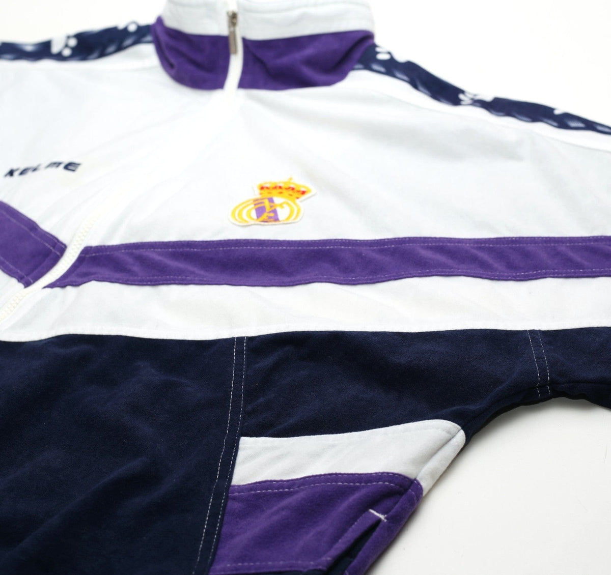 1996/98 REAL MADRID Vintage Kelme Football Track Top Jacket (XL/XXL)