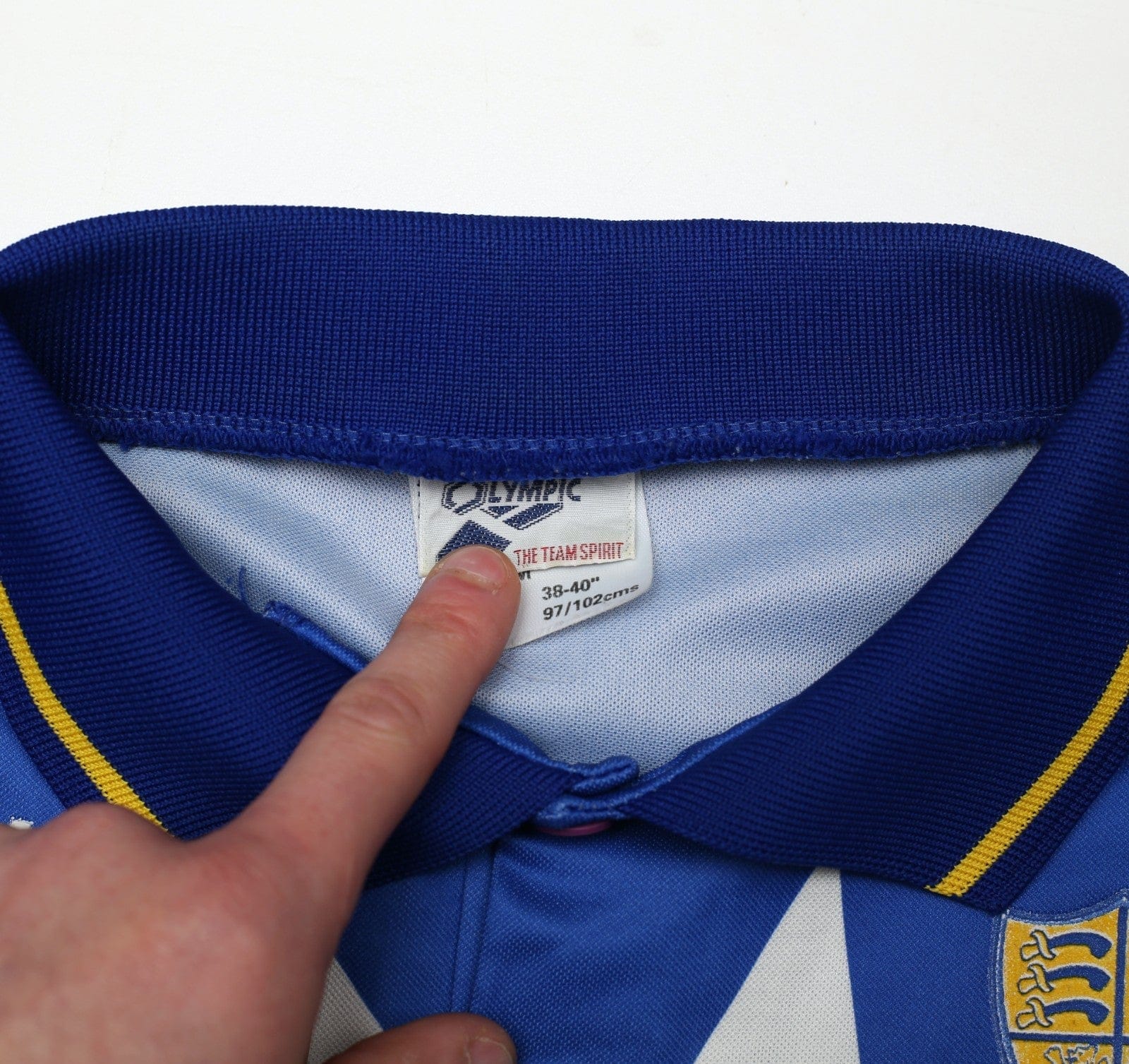 1996/98 SOUTHEND UNITED Vintage Olympic Home Football Shirt (M) 38/40