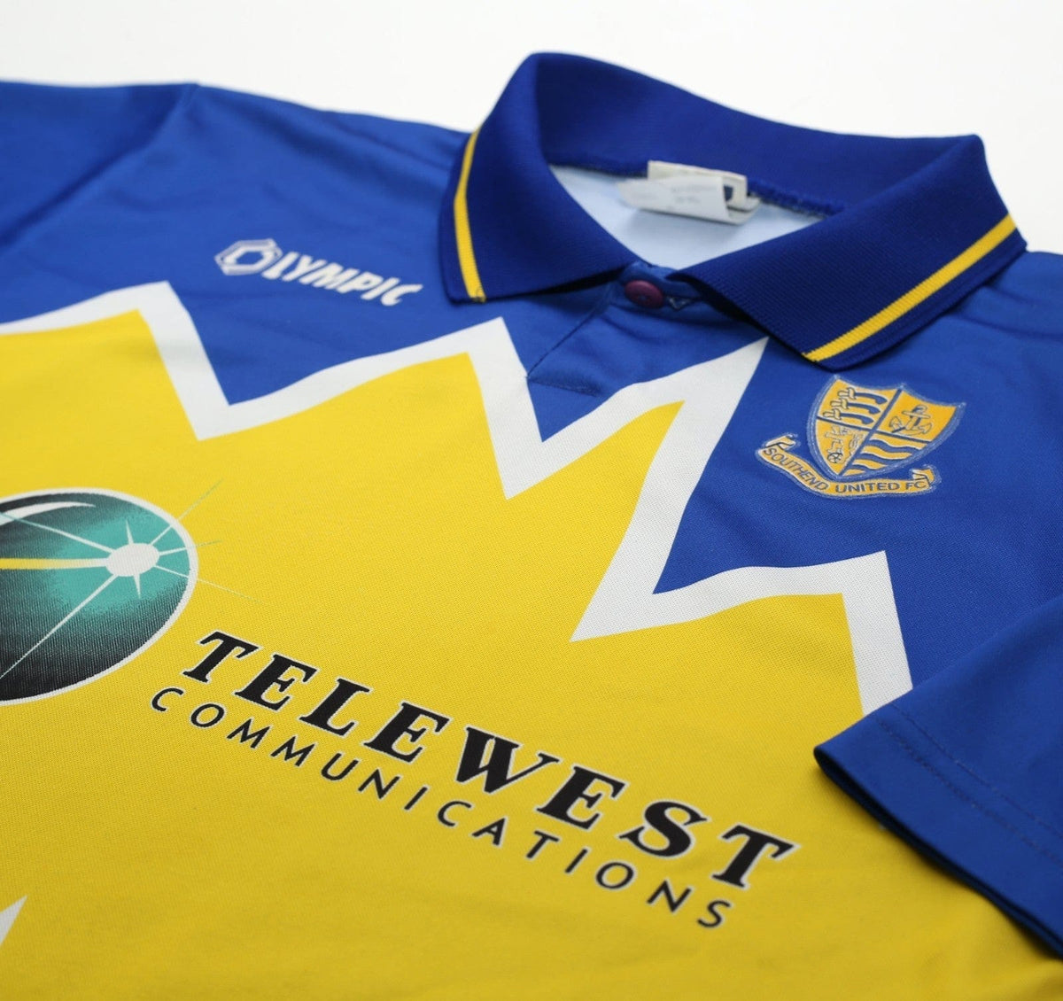 1996/98 SOUTHEND UNITED Vintage Olympic Home Football Shirt (M) 38/40