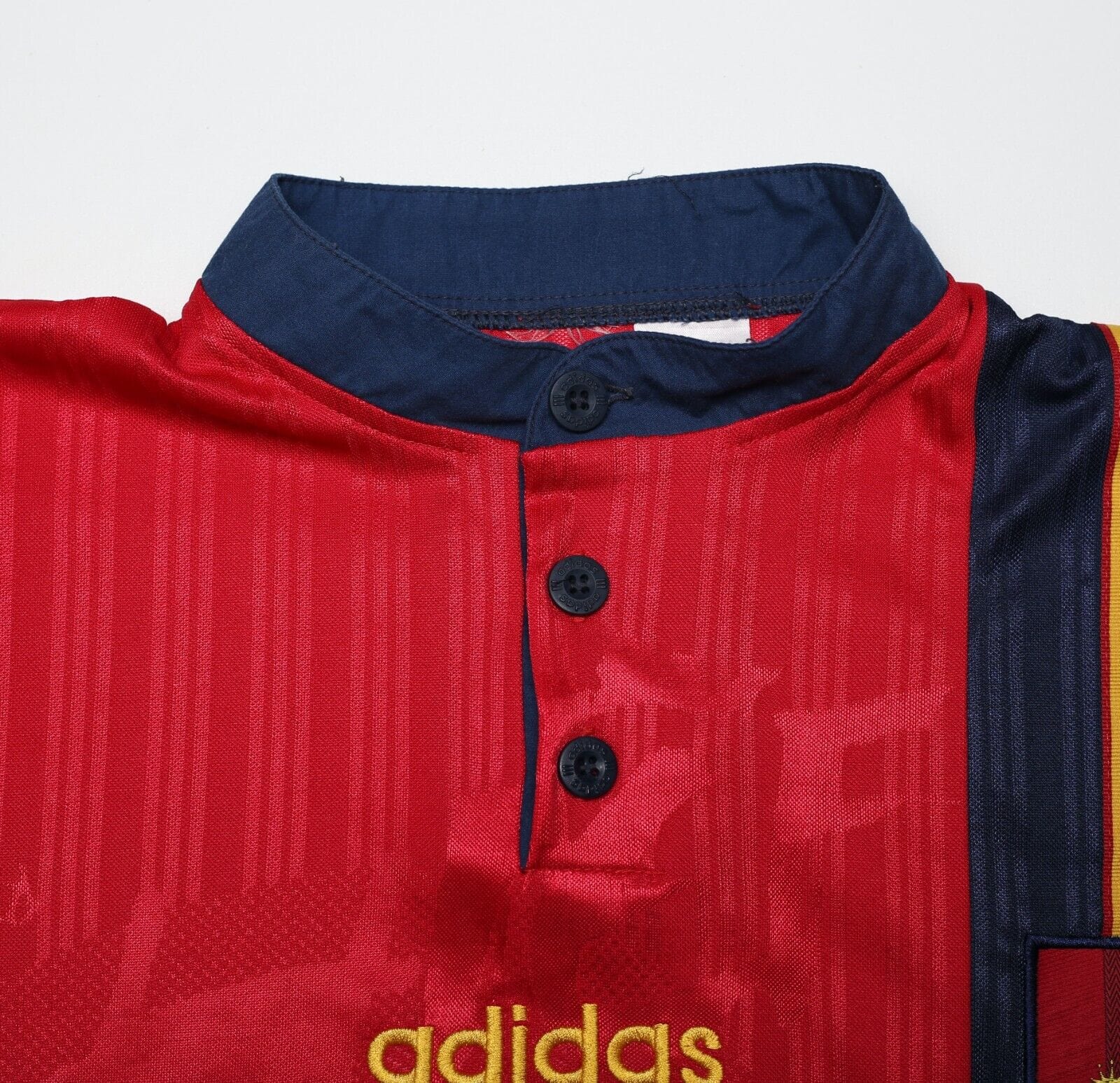 1996/98 SPAIN Vintage adidas Home Football Shirt (XL) EURO 96