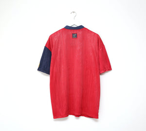 1996/98 SPAIN Vintage adidas Home Football Shirt (XXL) EURO 96