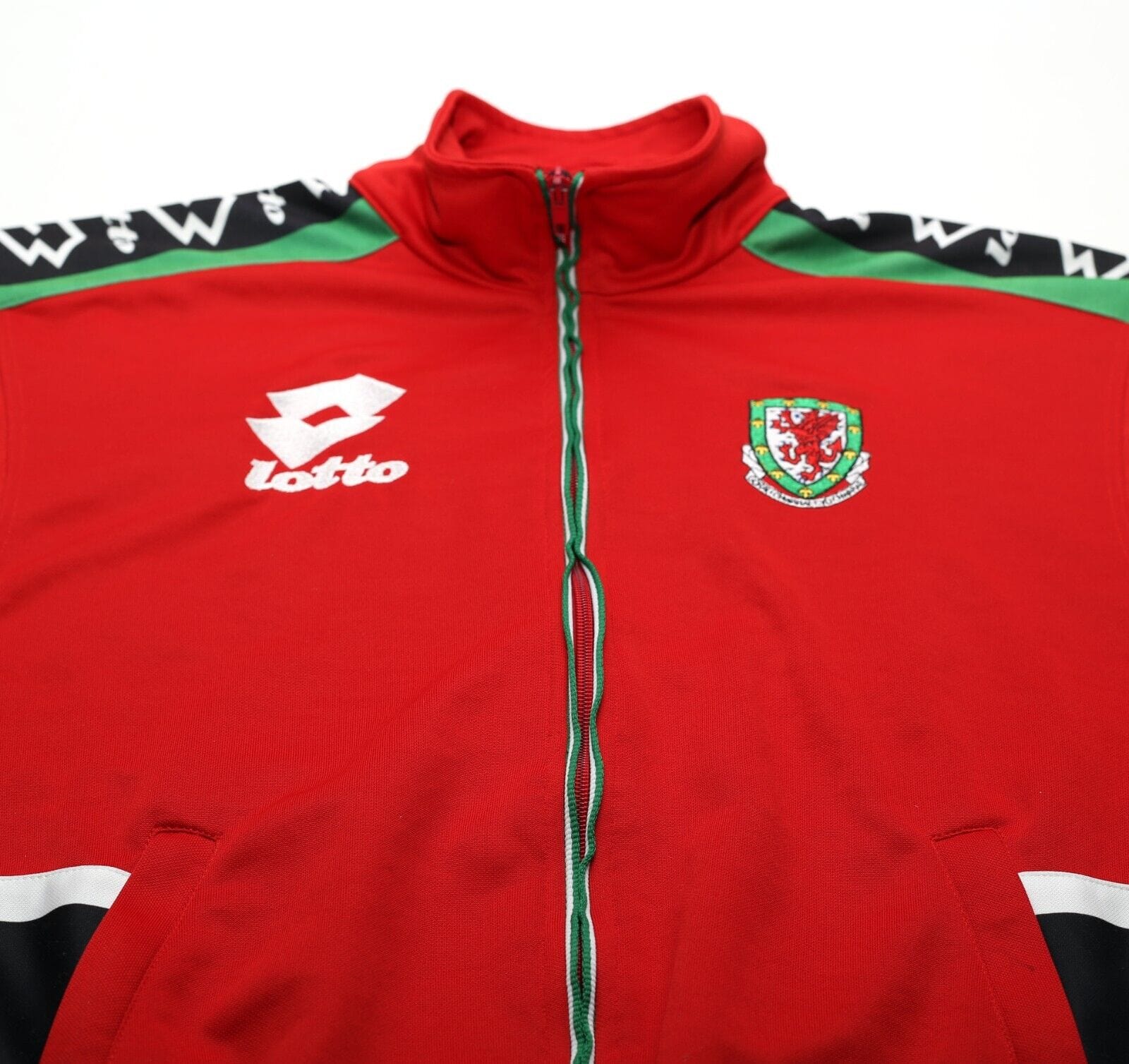 1996/98 WALES Vintage Lotto Football Track Top Jacket (S/M)