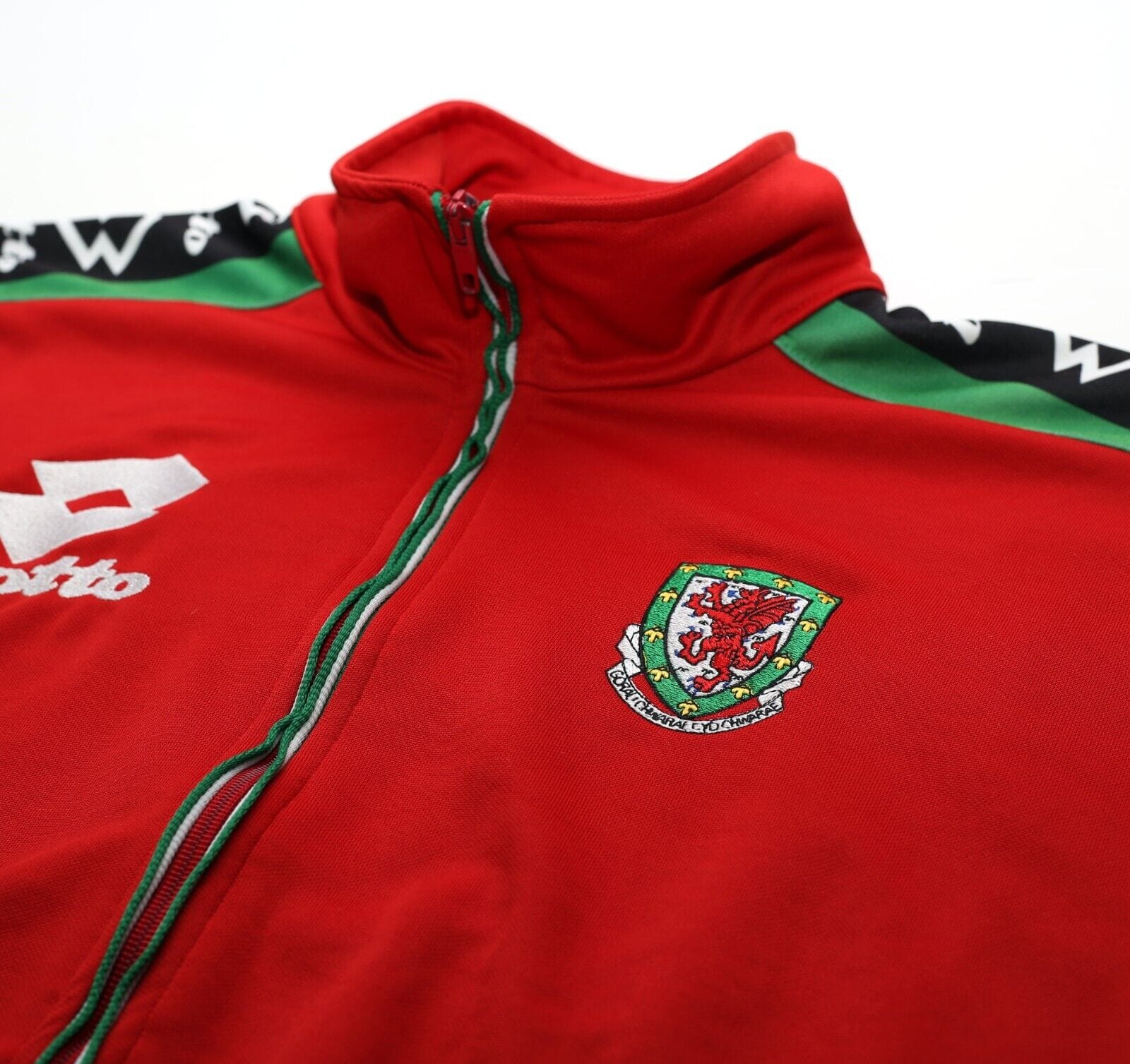 1996/98 WALES Vintage Lotto Football Track Top Jacket (S/M)