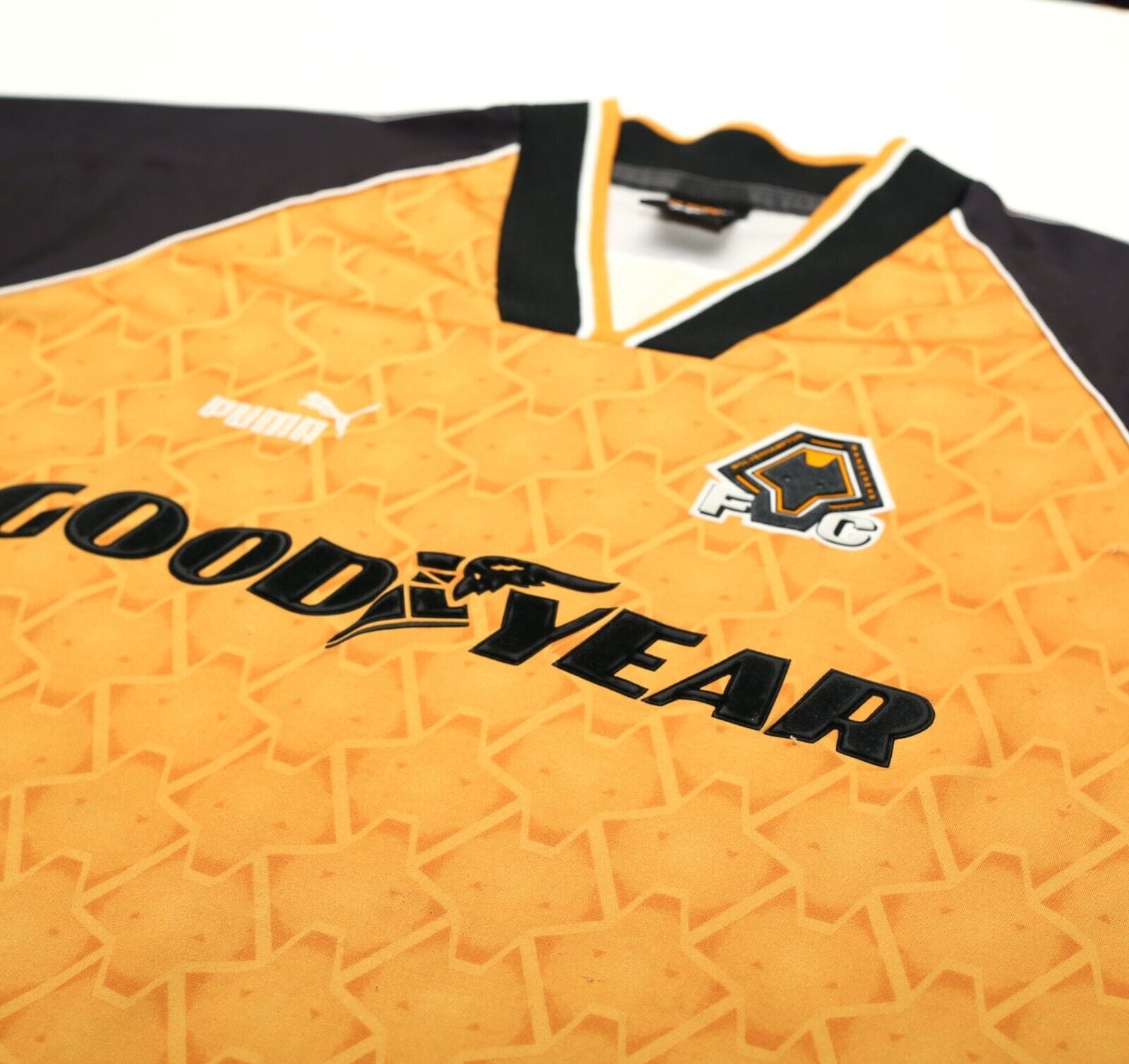 1996/98 WOLVERHAMPTON WANDERERS PUMA Home Football Shirt (XL) Wolves