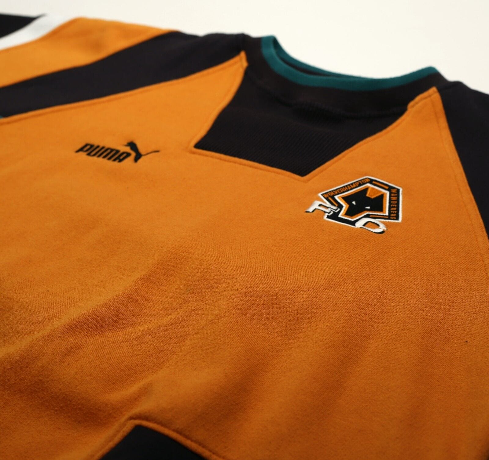 1996/98 WOLVERHAMPTON WANDERERS Vintage PUMA Football Sweatshirt (M) Wolves