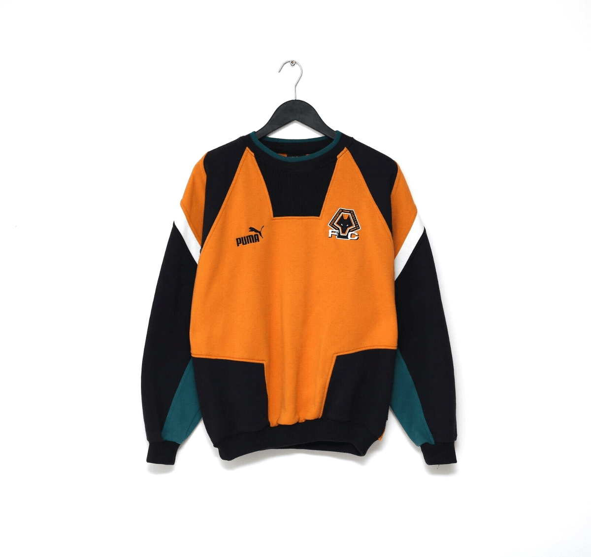 1996/98 WOLVERHAMPTON WANDERERS Vintage PUMA Football Sweatshirt (M) Wolves