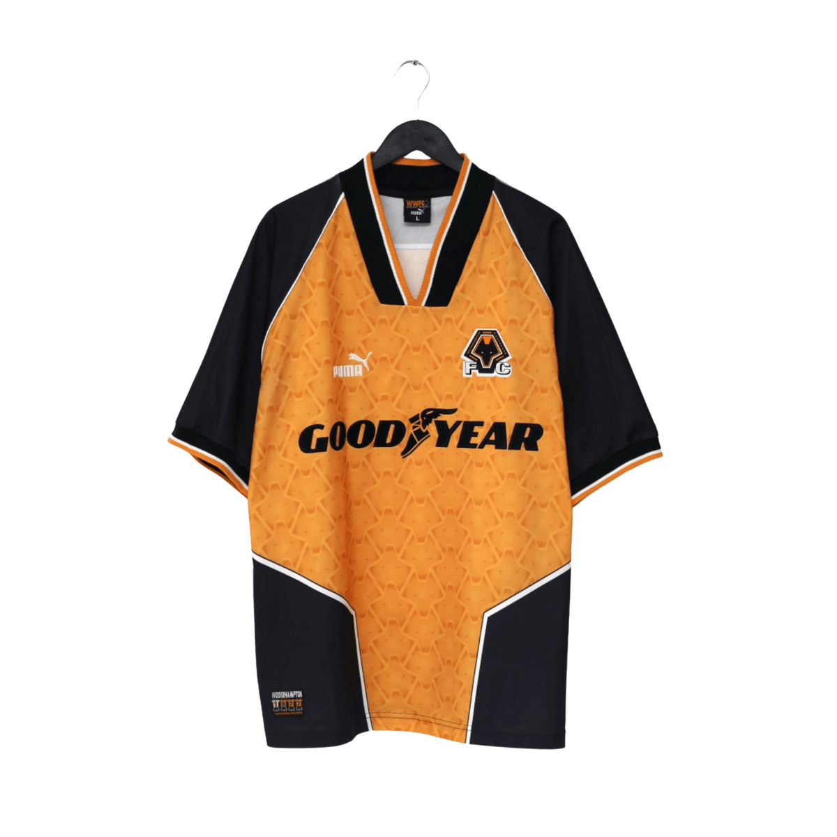 1996/98 Wolverhampton Wanderers Vintage PUMA Home Football Shirt (L) Wolves