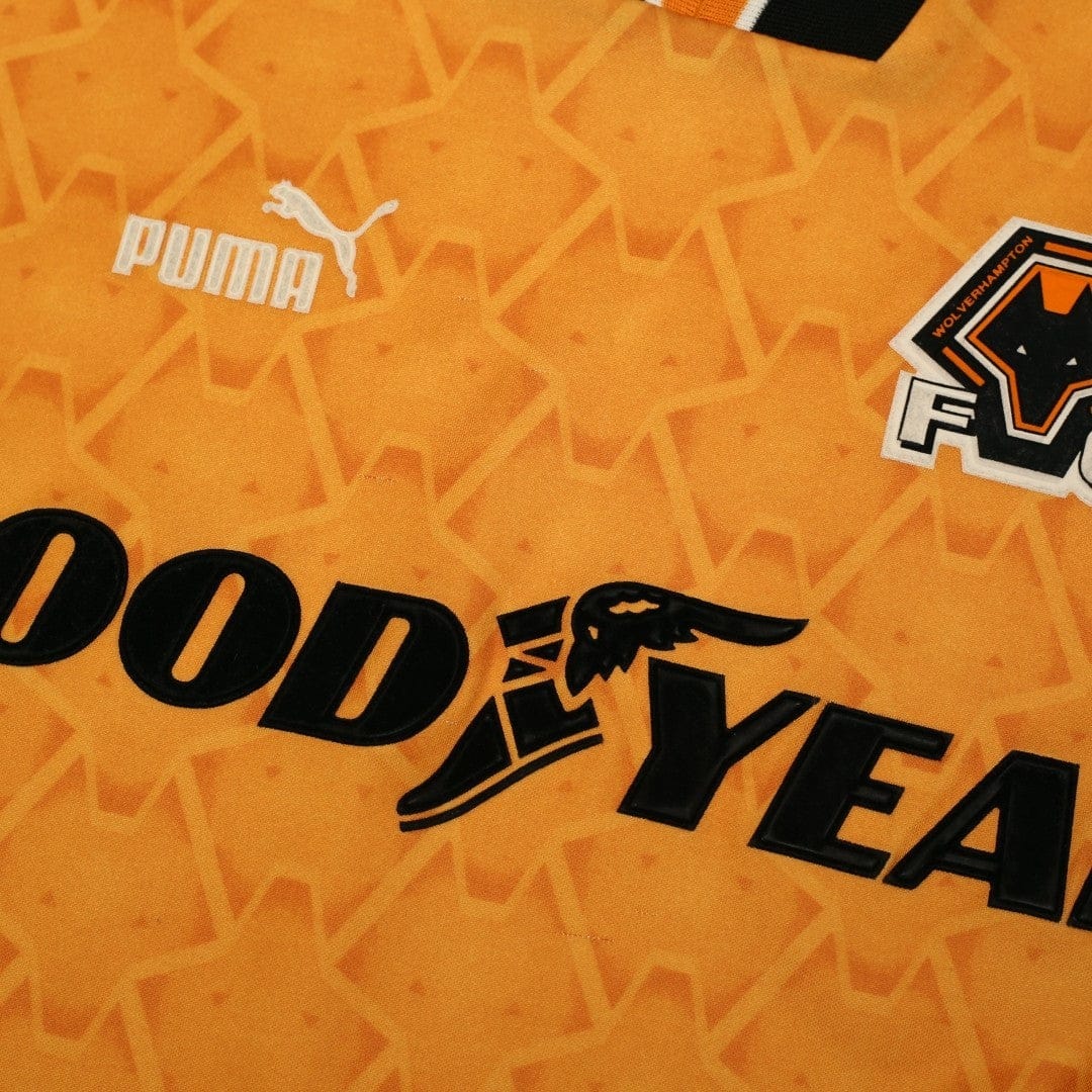 1996/98 Wolverhampton Wanderers Vintage PUMA Home Football Shirt (L) Wolves