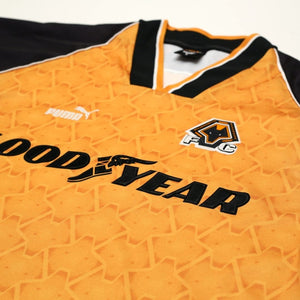1996/98 Wolverhampton Wanderers Vintage PUMA Home Football Shirt (L) Wolves