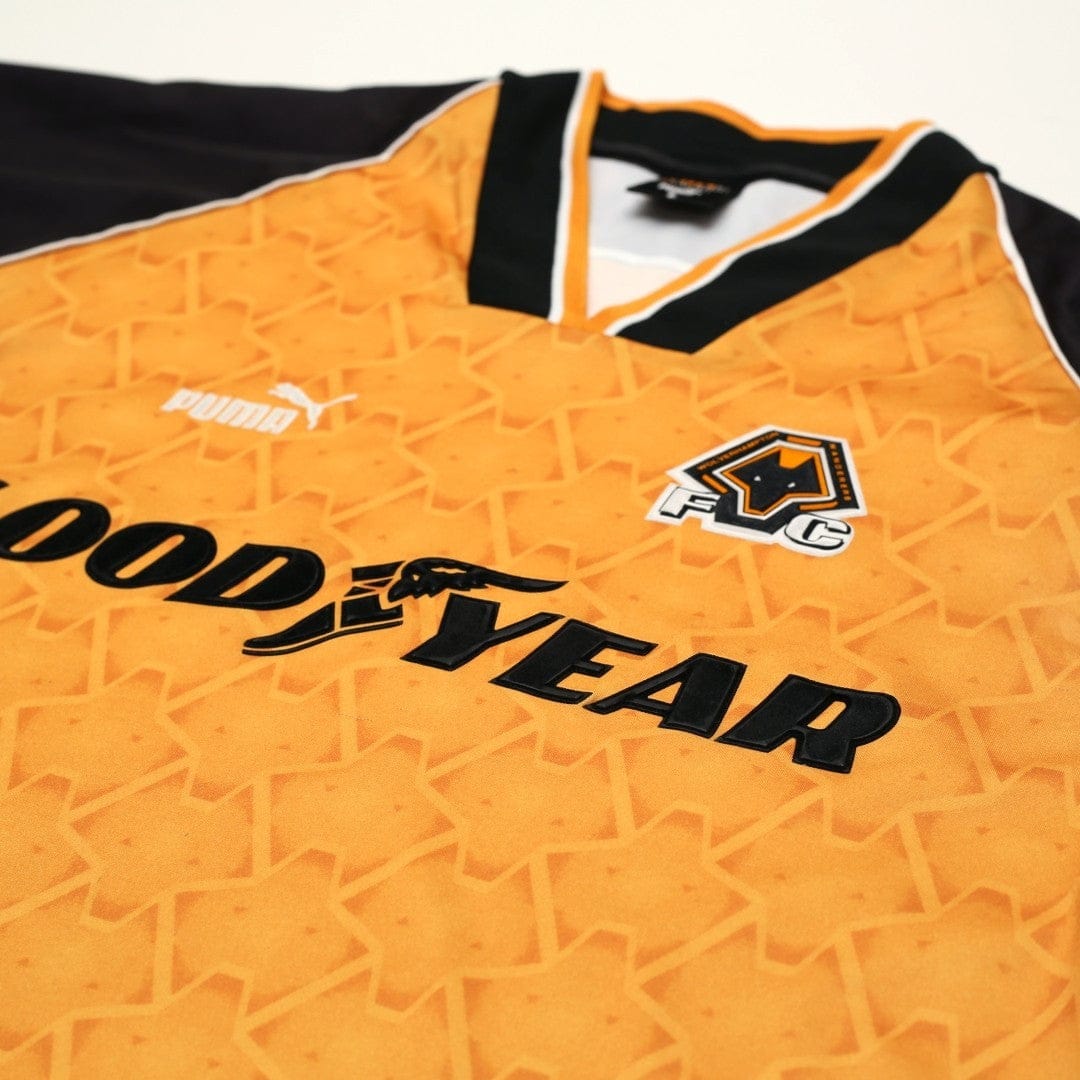 1996/98 Wolverhampton Wanderers Vintage PUMA Home Football Shirt (L) Wolves