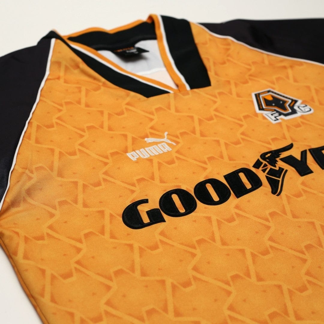 1996/98 Wolverhampton Wanderers Vintage PUMA Home Football Shirt (L) Wolves