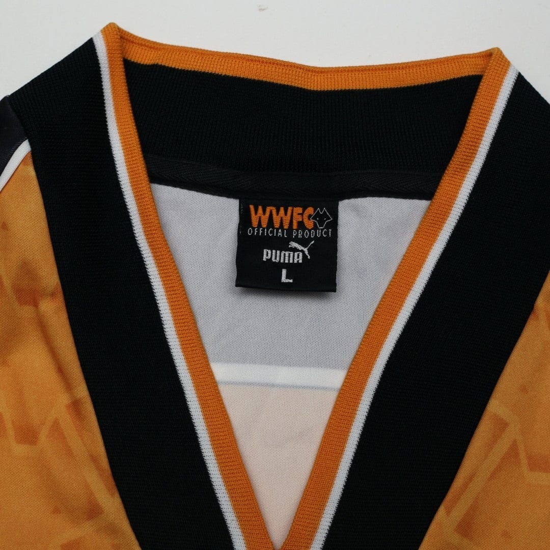 1996/98 Wolverhampton Wanderers Vintage PUMA Home Football Shirt (L) Wolves