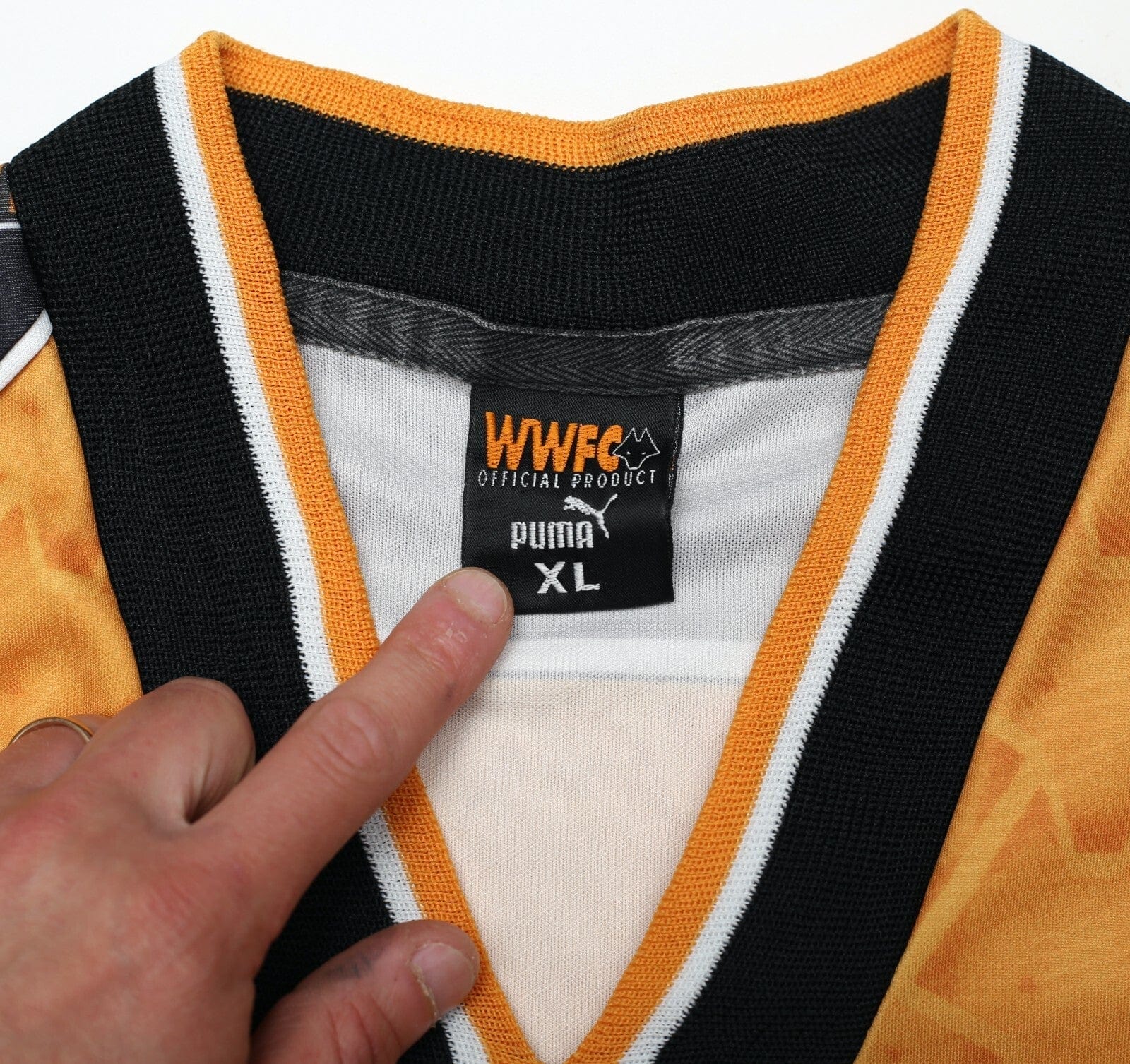 1996/98 WOLVERHAMPTON WANDERERS Vintage PUMA Home Football Shirt (XL) Wolves