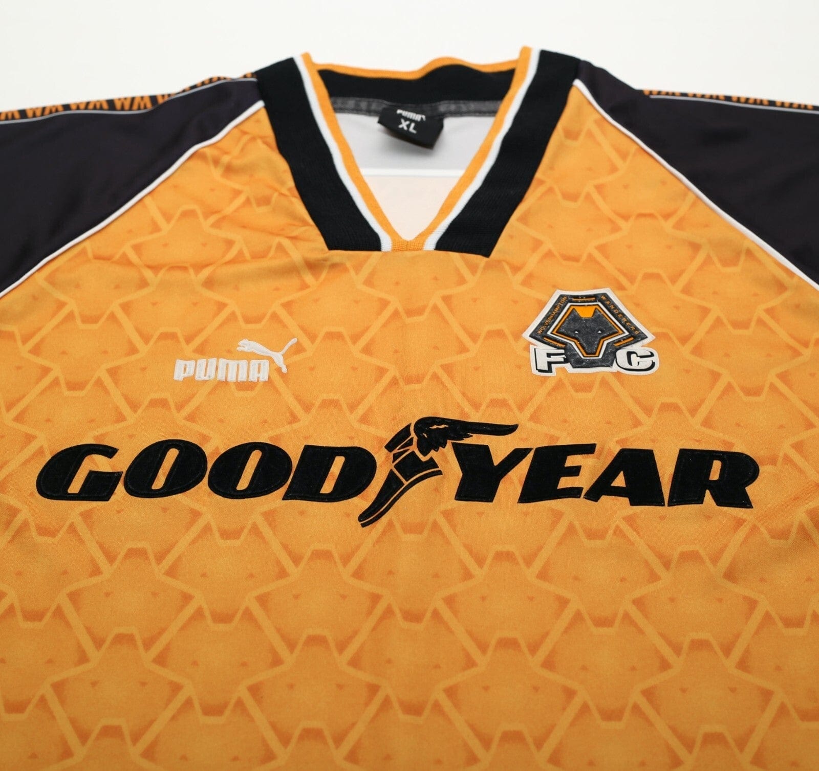 1996/98 WOLVERHAMPTON WANDERERS Vintage PUMA Home Football Shirt (XL) Wolves