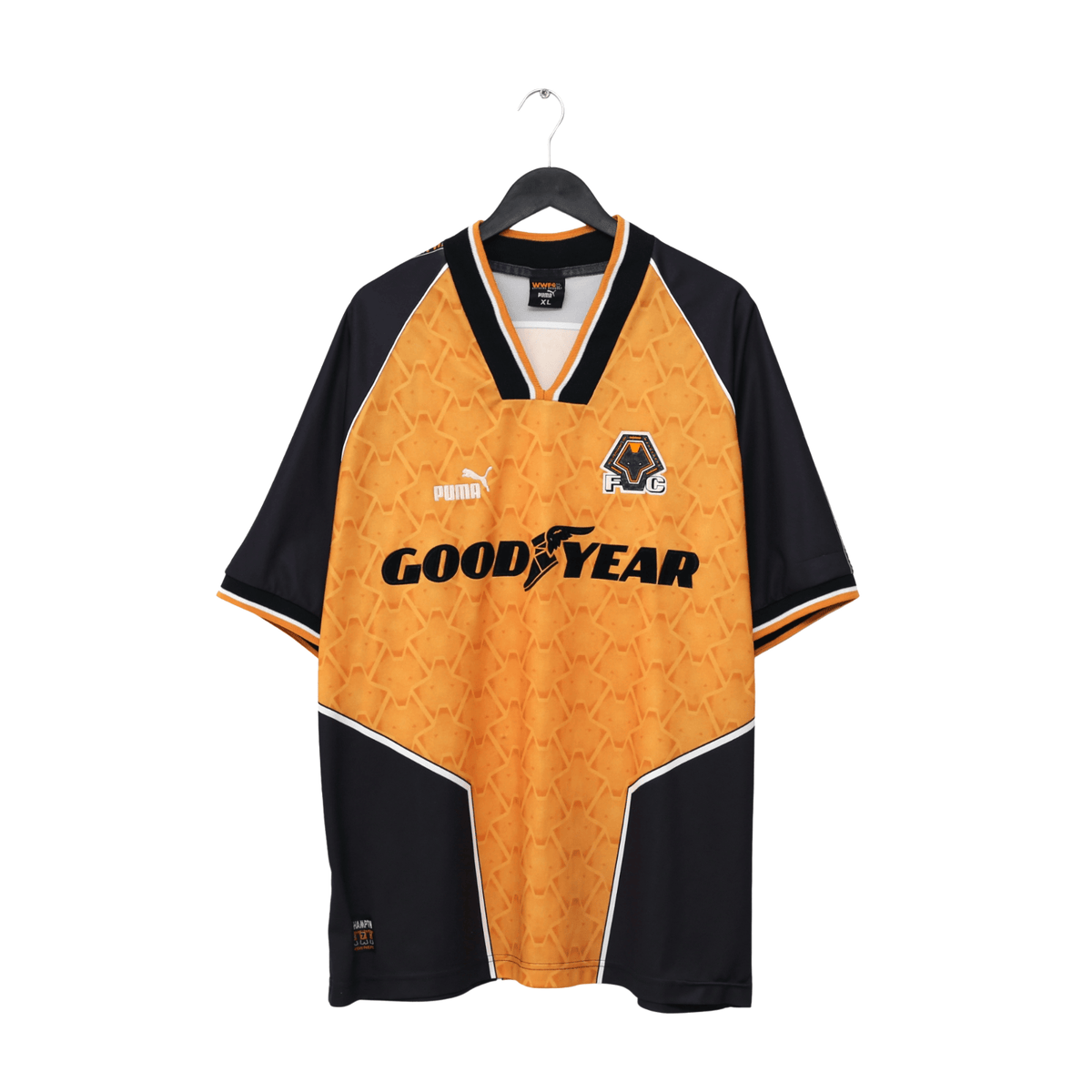 1996/98 Wolverhampton Wanderers Vintage PUMA Home Football Shirt (XL) Wolves