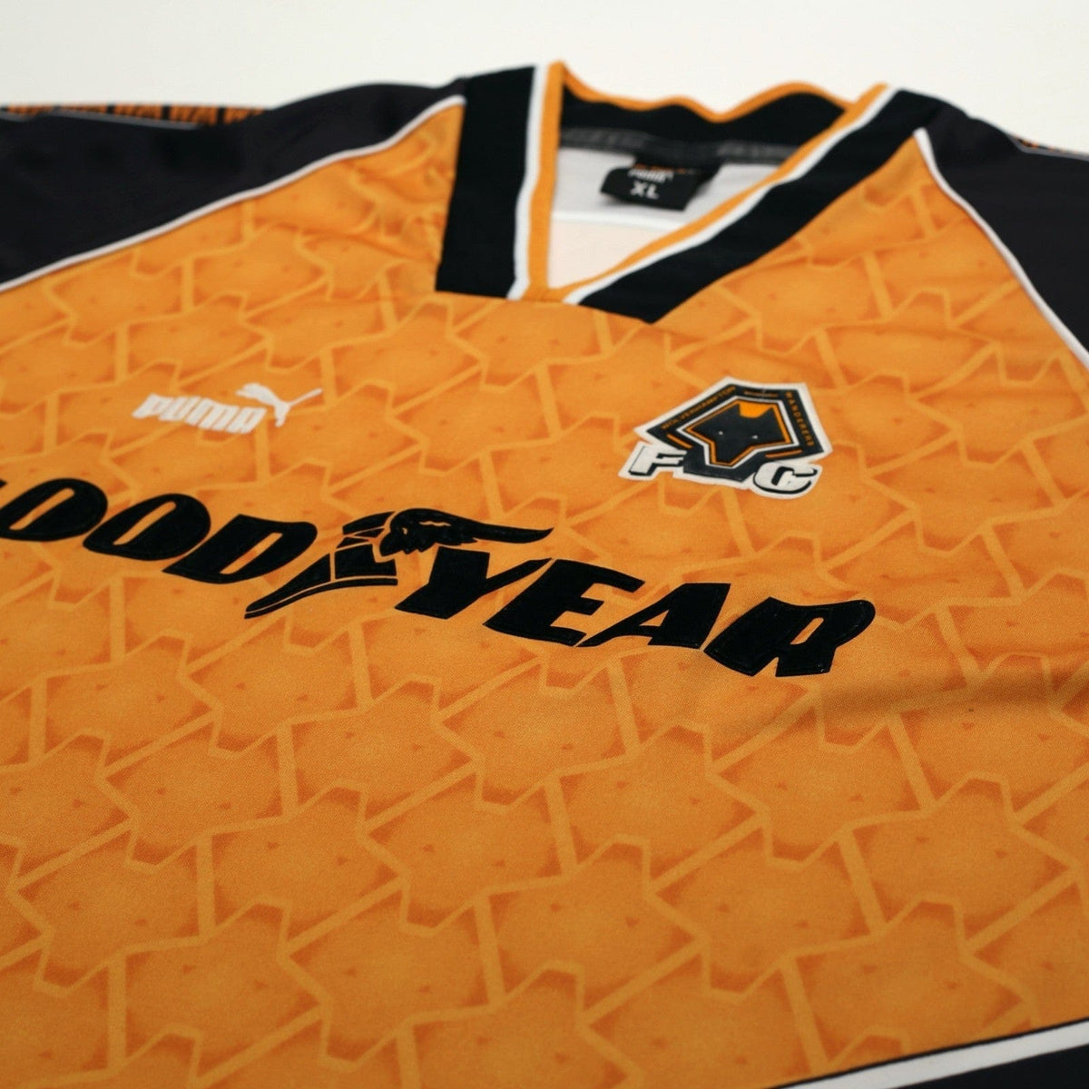 1996/98 Wolverhampton Wanderers Vintage PUMA Home Football Shirt (XL) Wolves