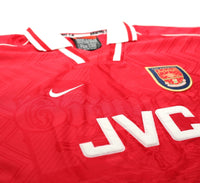 1996/98 WRIGHT #8 Arsenal Vintage adidas Home Football Shirt (L)