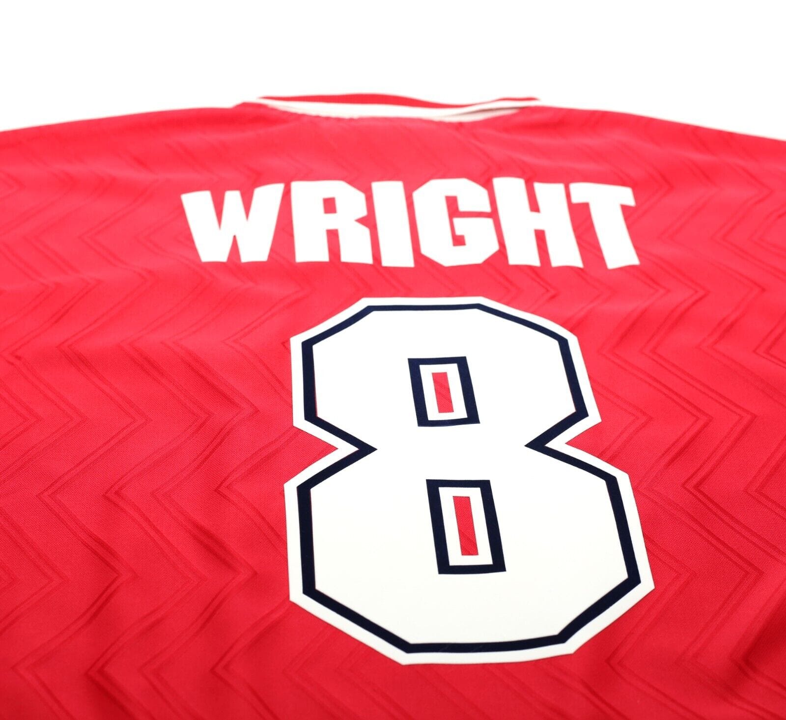 1996/98 WRIGHT #8 Arsenal Vintage adidas Home Football Shirt (L)