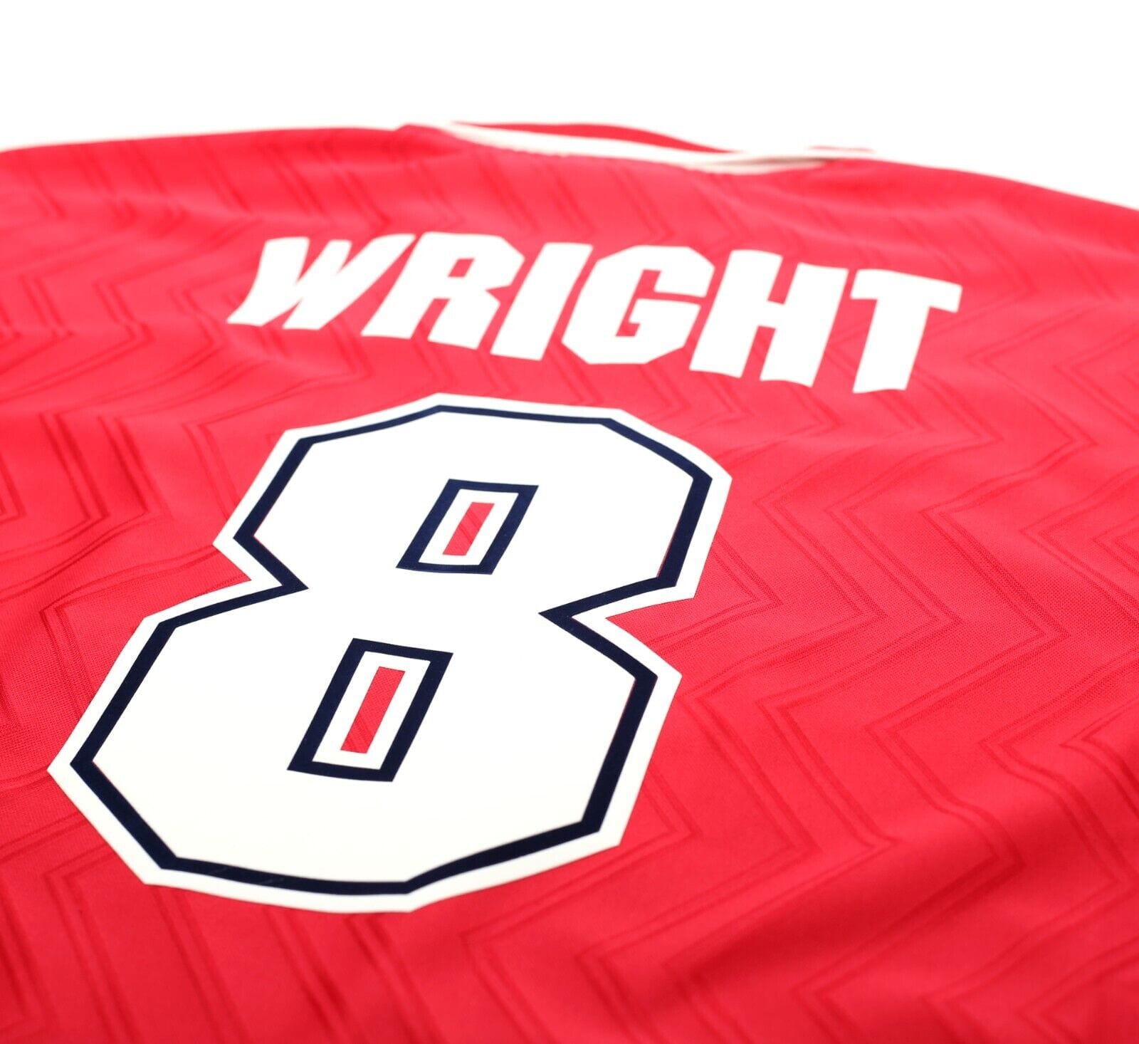 1996/98 WRIGHT #8 Arsenal Vintage adidas Home Football Shirt (L)