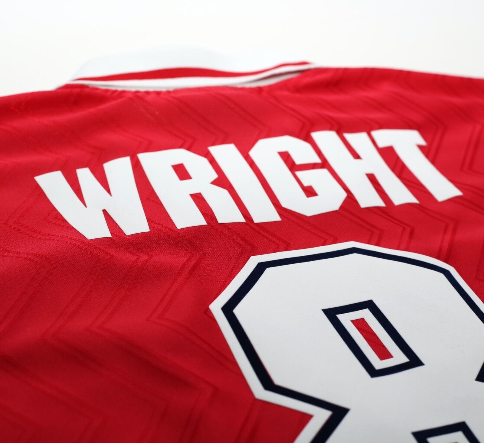 1996/98 WRIGHT #8 Arsenal Vintage adidas Home Football Shirt (L)