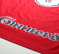 1996/98 WRIGHT #8 Arsenal Vintage adidas Home Football Shirt (L)