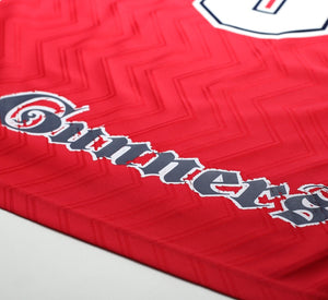 1996/98 WRIGHT #8 Arsenal Vintage adidas Home Football Shirt (L)