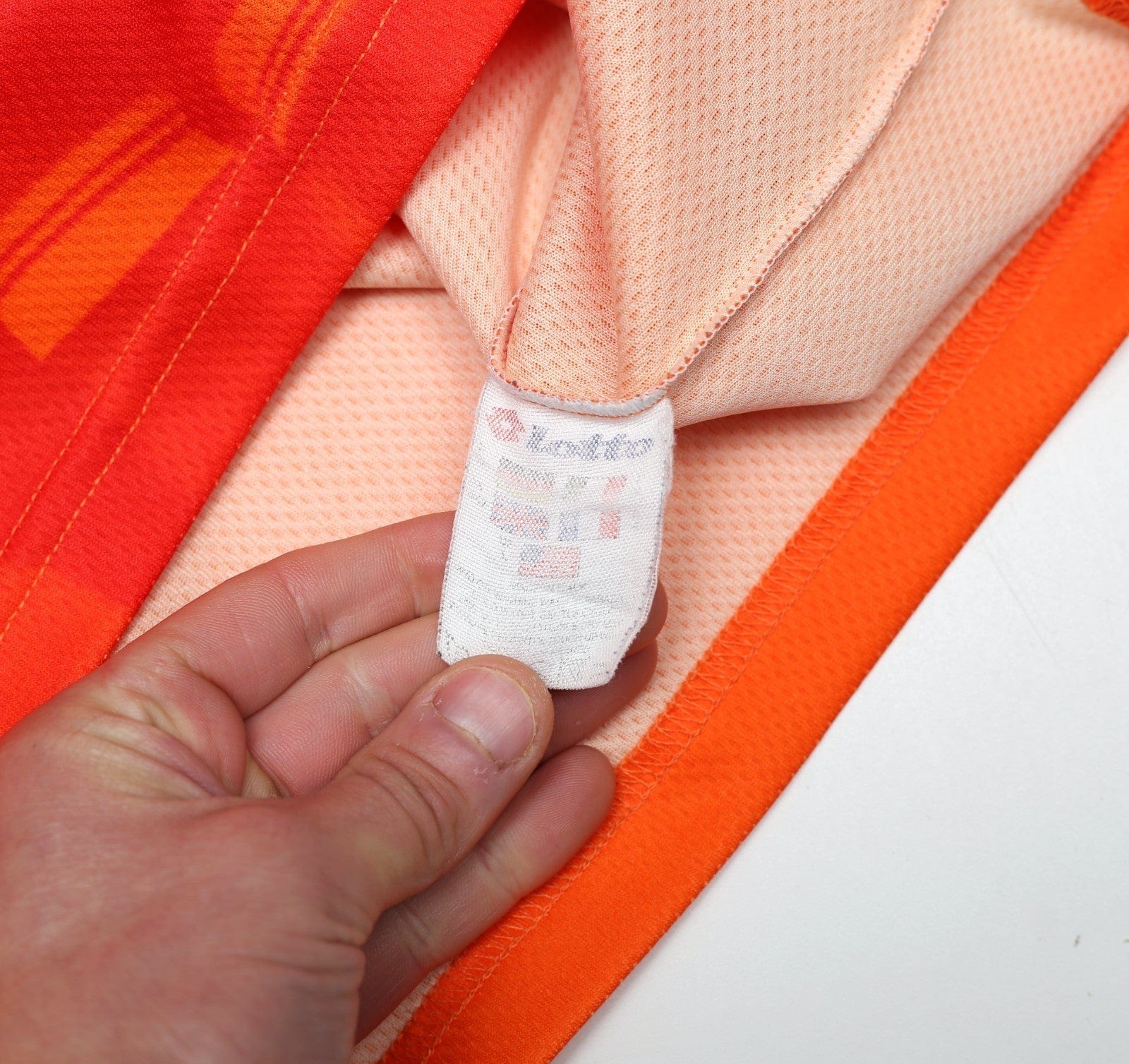 1996 BERGKAMP #10 Holland Vintage Lotto Home Football Shirt (L) Netherlands