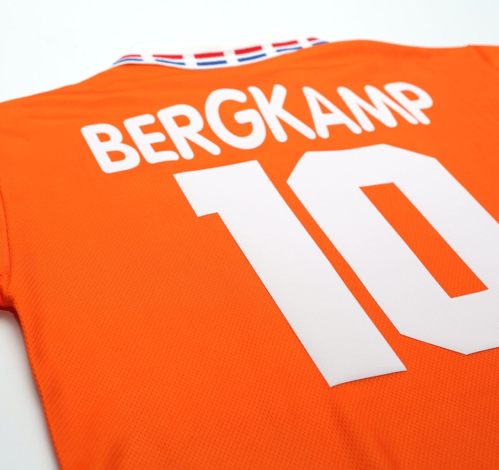 1996 BERGKAMP #10 Holland Vintage Lotto Home Football Shirt (L) Netherlands