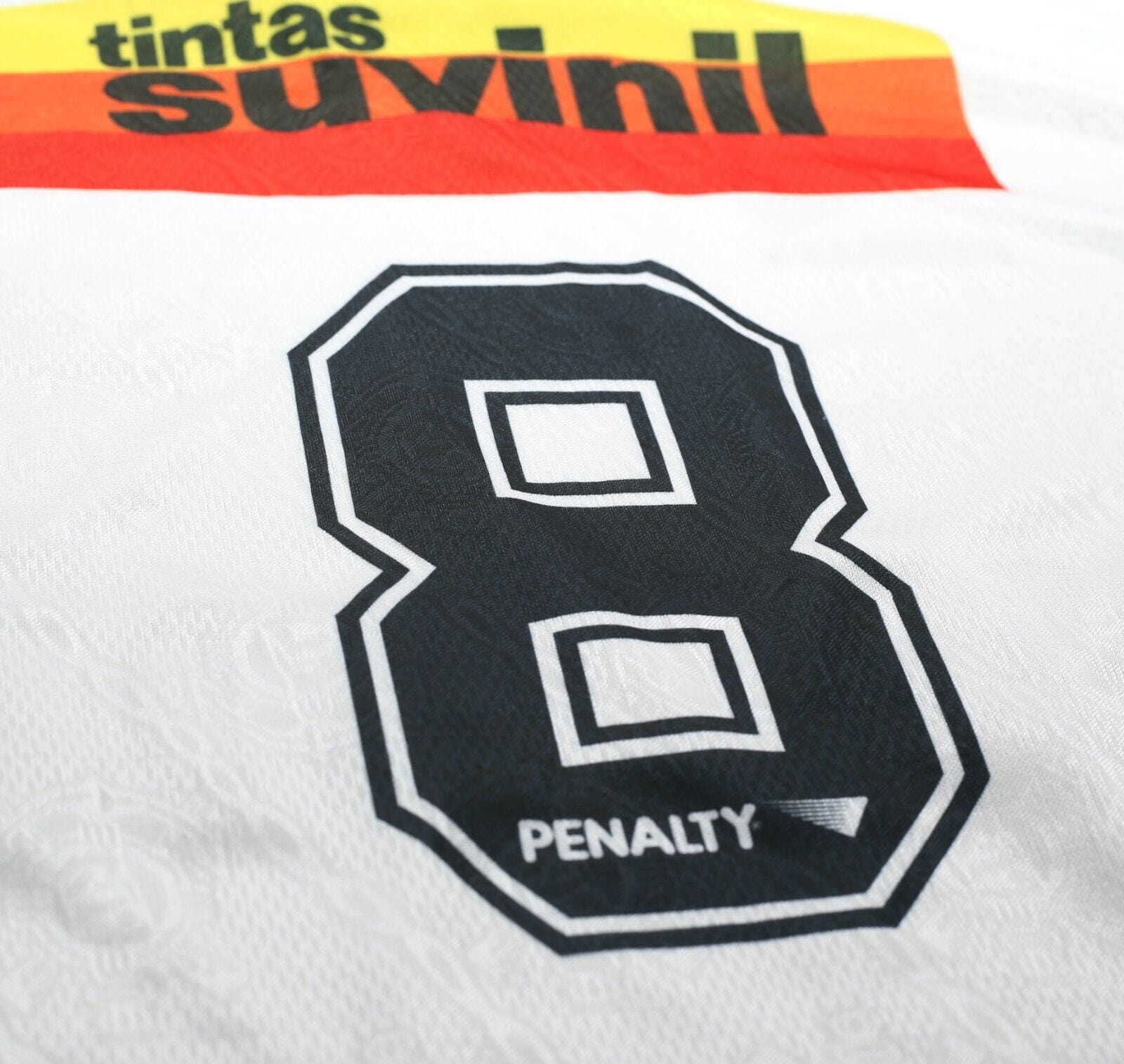1996 EDMUNDO #8 Corinthians Vintage Penalty Home Football Shirt Jersey (M)